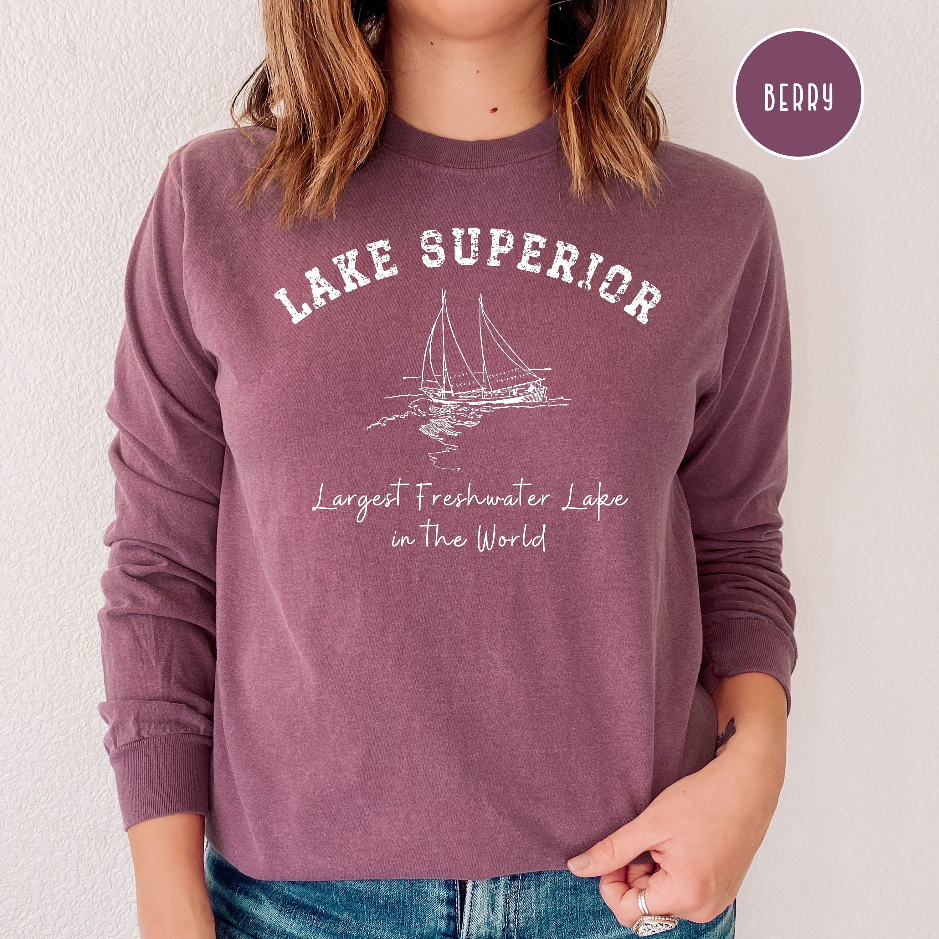 Lake Superior Grunge Comfort Colors® Long Sleeve Tee