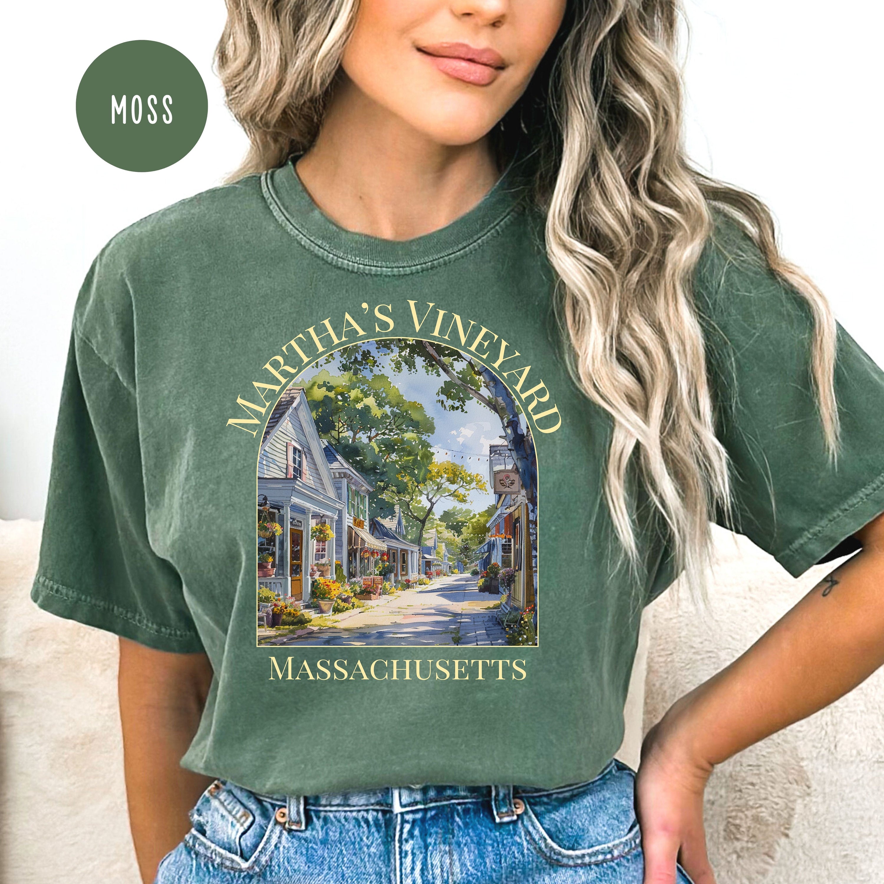 Martha's Vineyard Massachusetts Comfort Colors® Tee