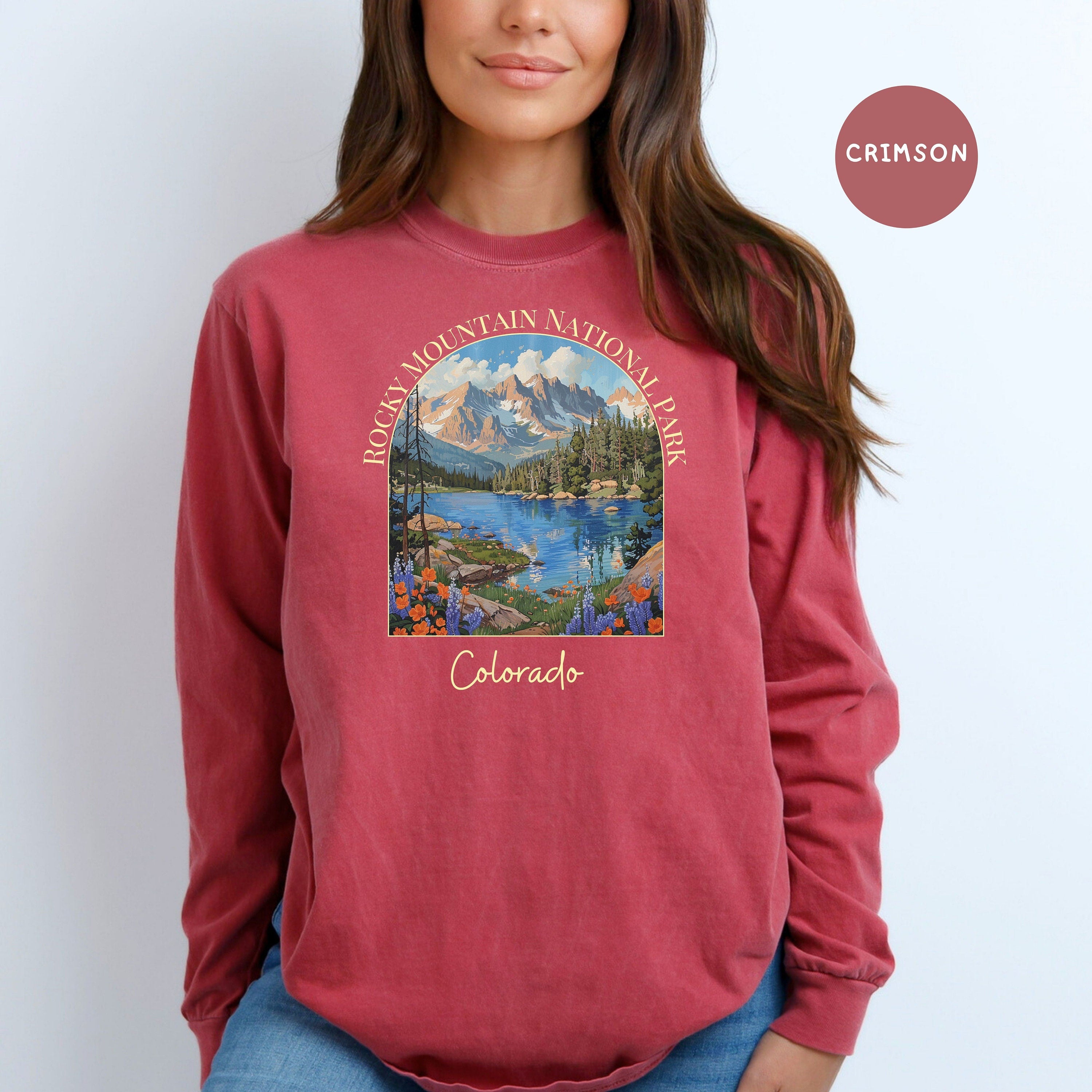 Rocky Mountain National Park Comfort Colors® Long Sleeve Tee