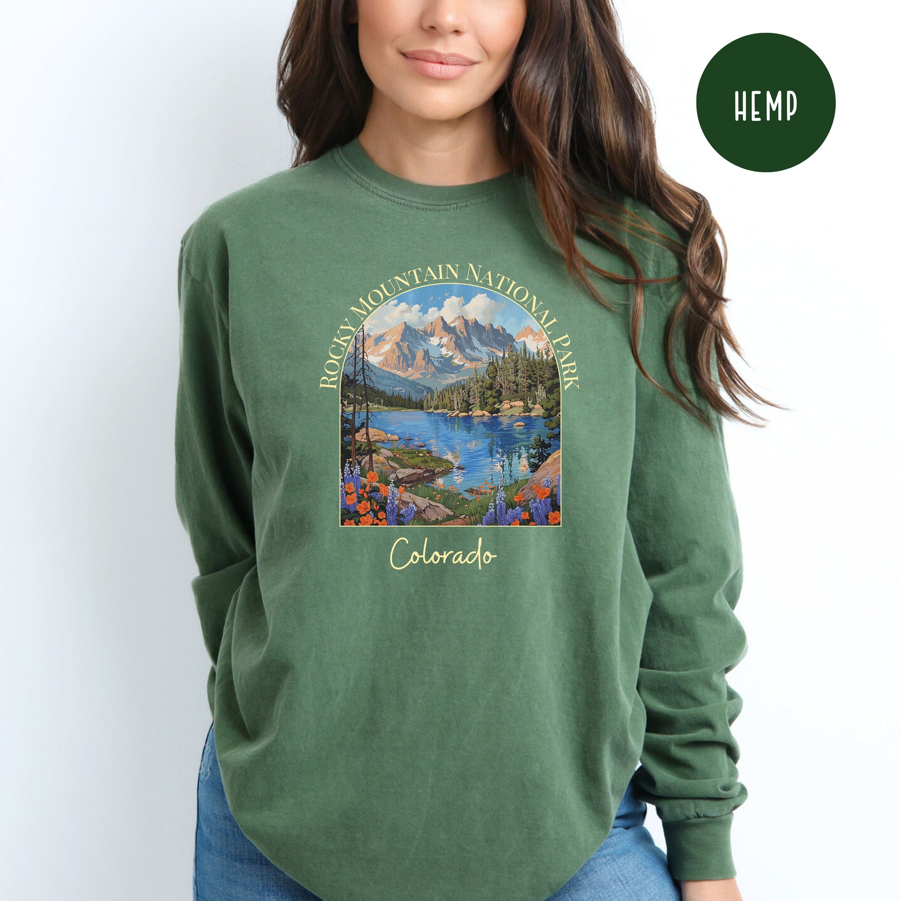 Rocky Mountain National Park Comfort Colors® Long Sleeve Tee
