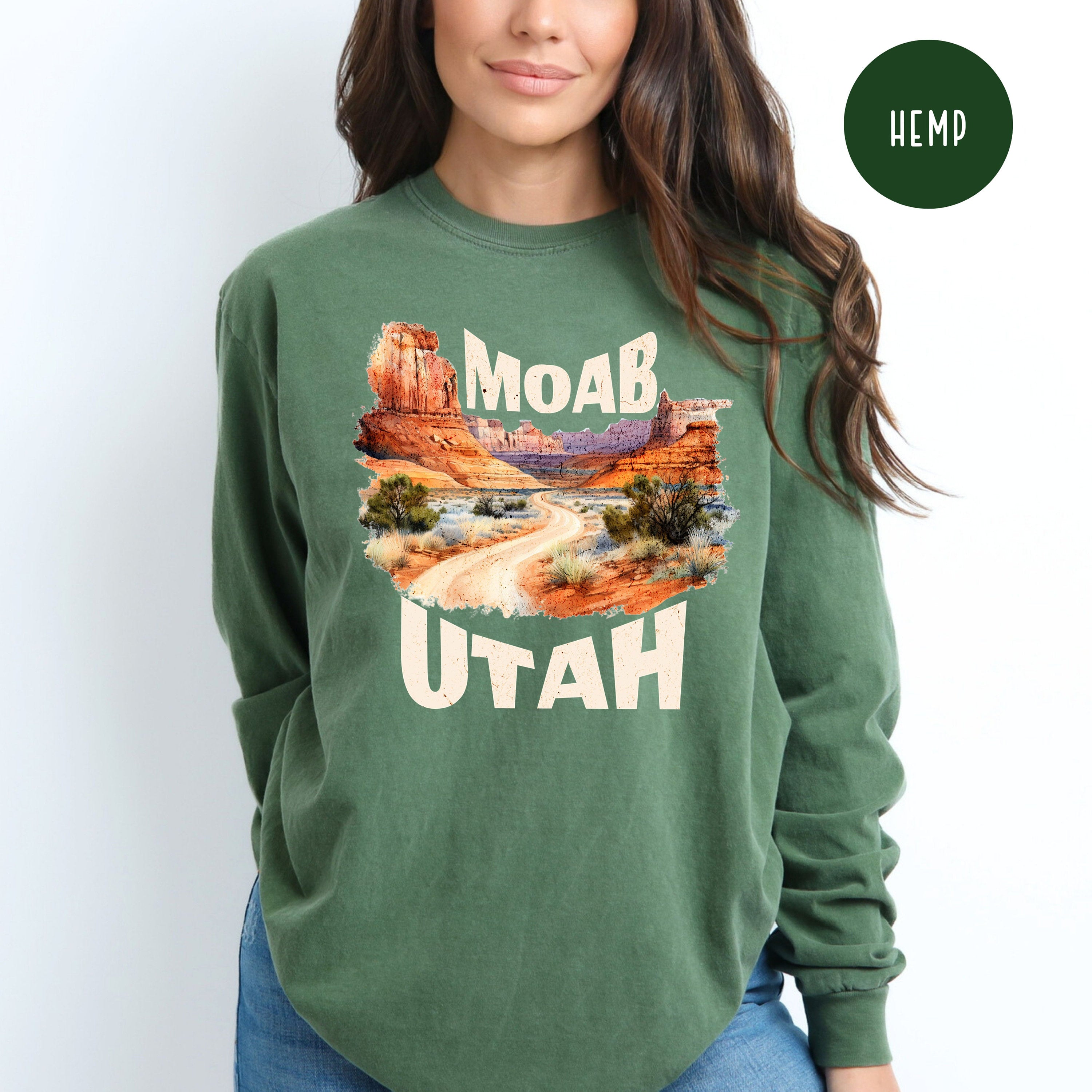 Moab Utah Comfort Colors® Long Sleeve Tee