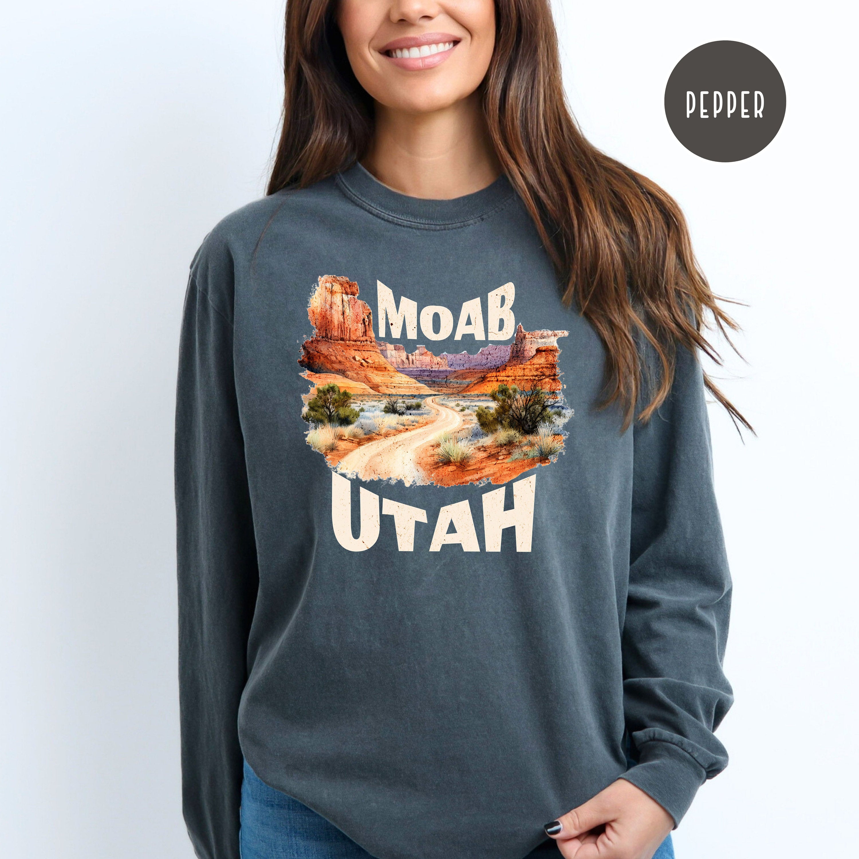 Moab Utah Comfort Colors® Long Sleeve Tee