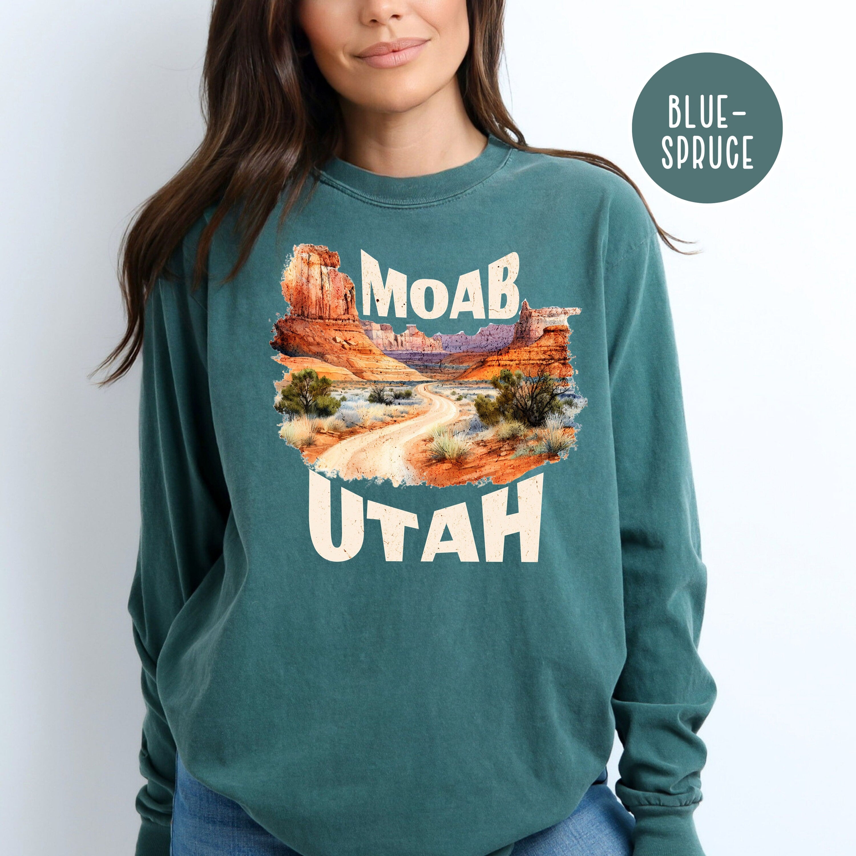 Moab Utah Comfort Colors® Long Sleeve Tee