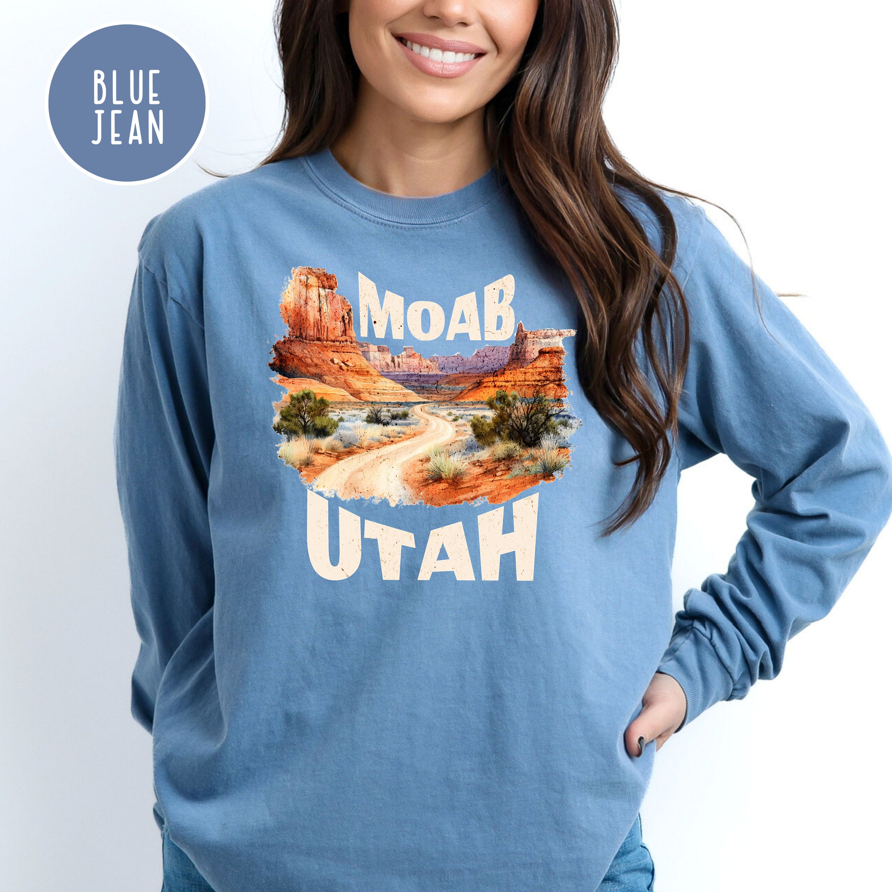 Moab Utah Comfort Colors® Long Sleeve Tee