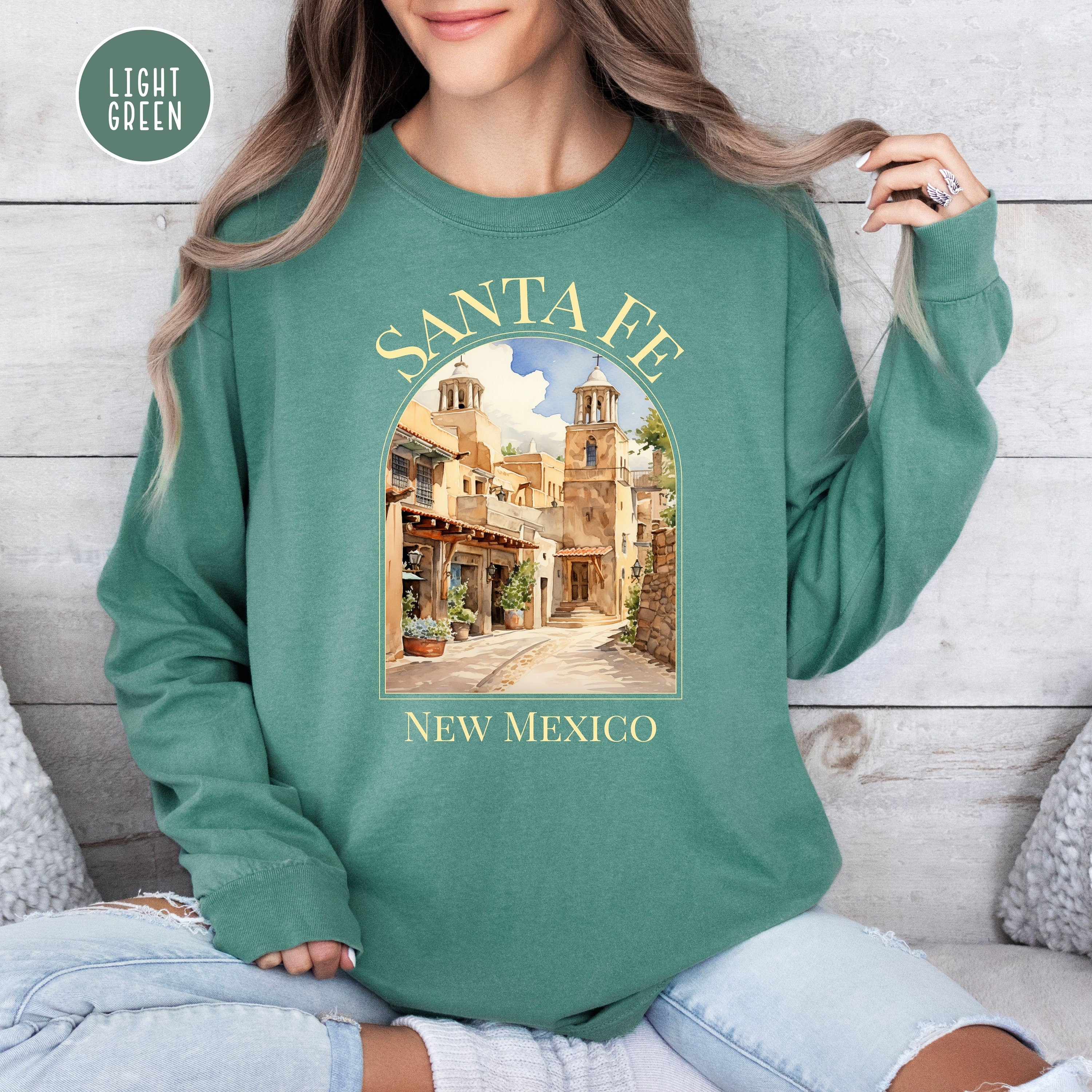 Santa Fe New Mexico Comfort Colors® Long Sleeve Tee