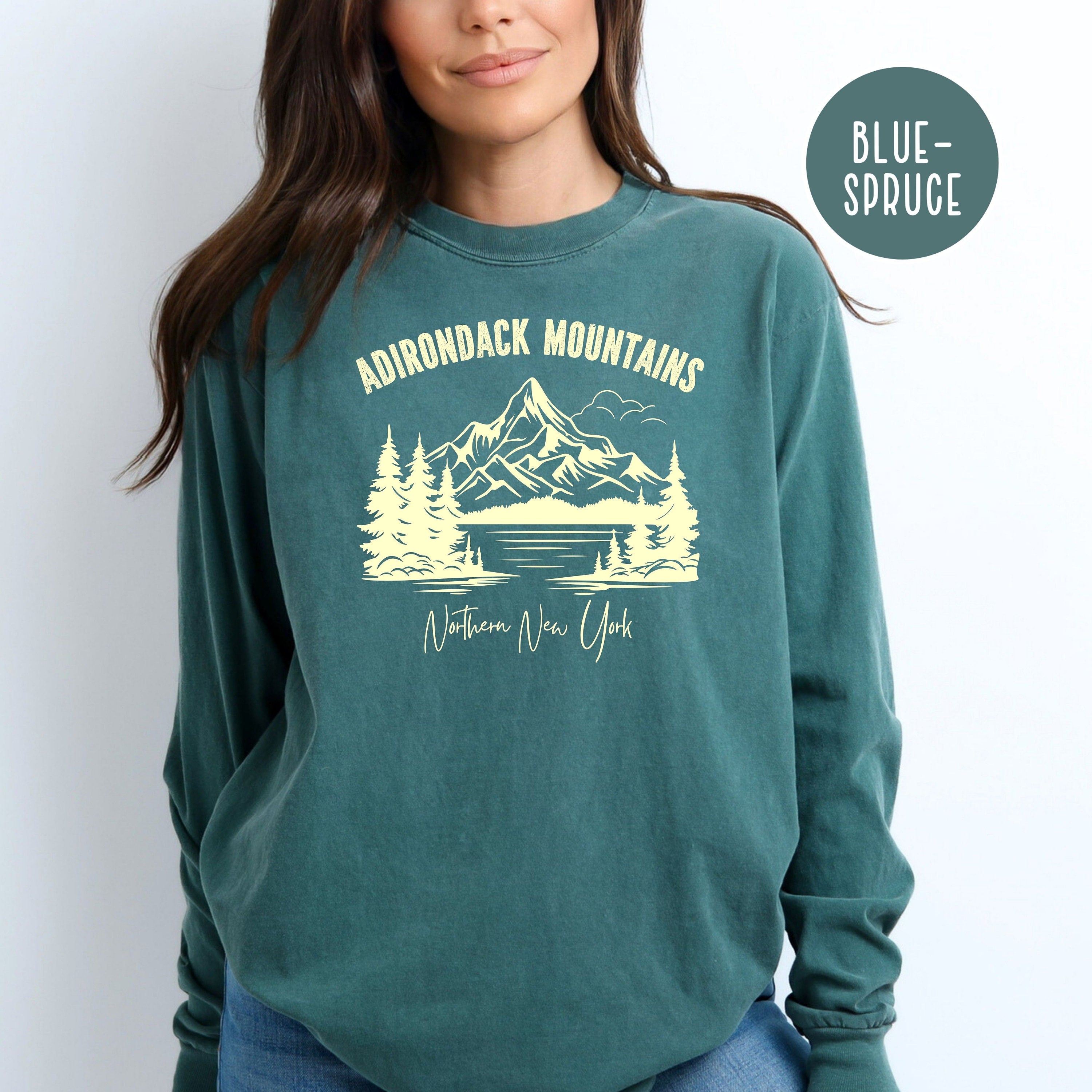 Adirondack Mountains Comfort Colors® Long Sleeve T-Shirt