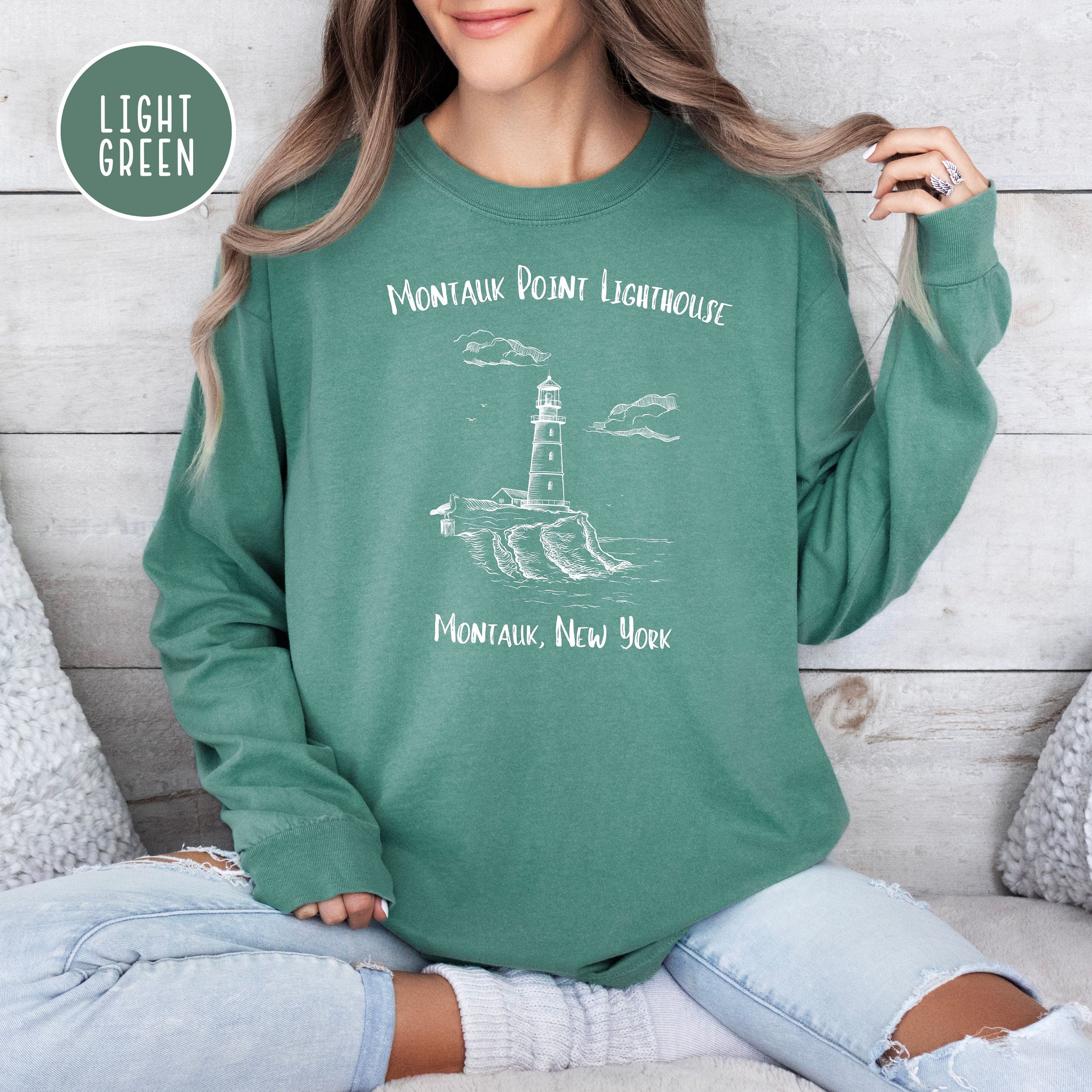 Montauk Point Lighthouse Comfort Colors® Long Sleeve Tee