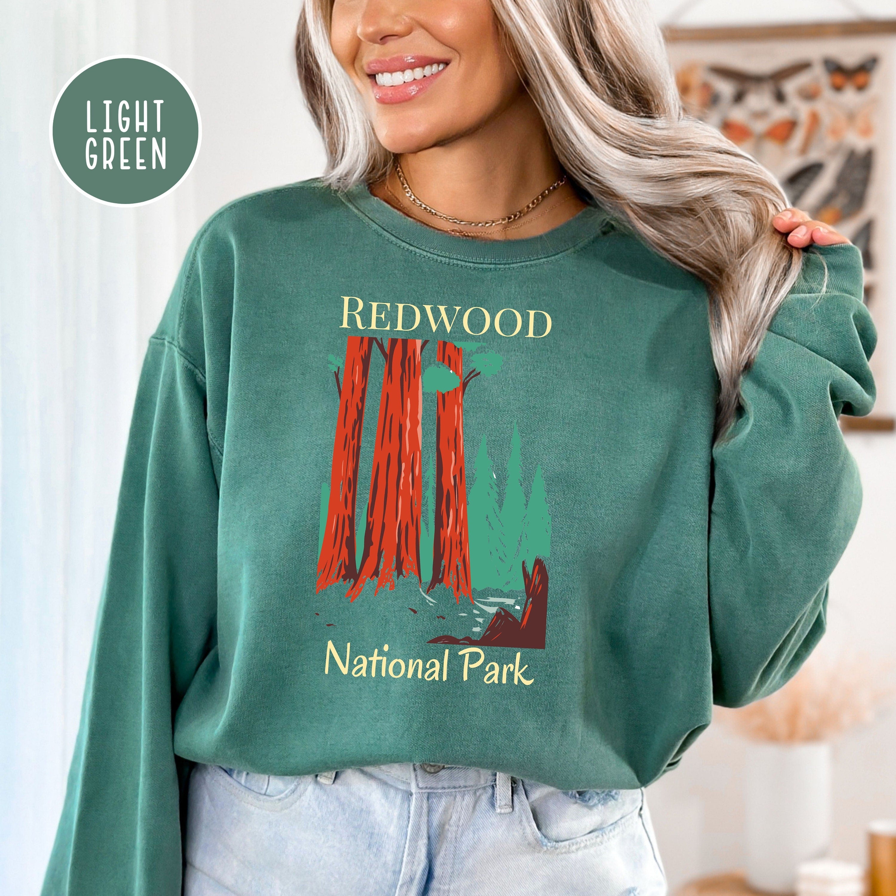 Redwood National Park California Comfort Colors Sweatshirt