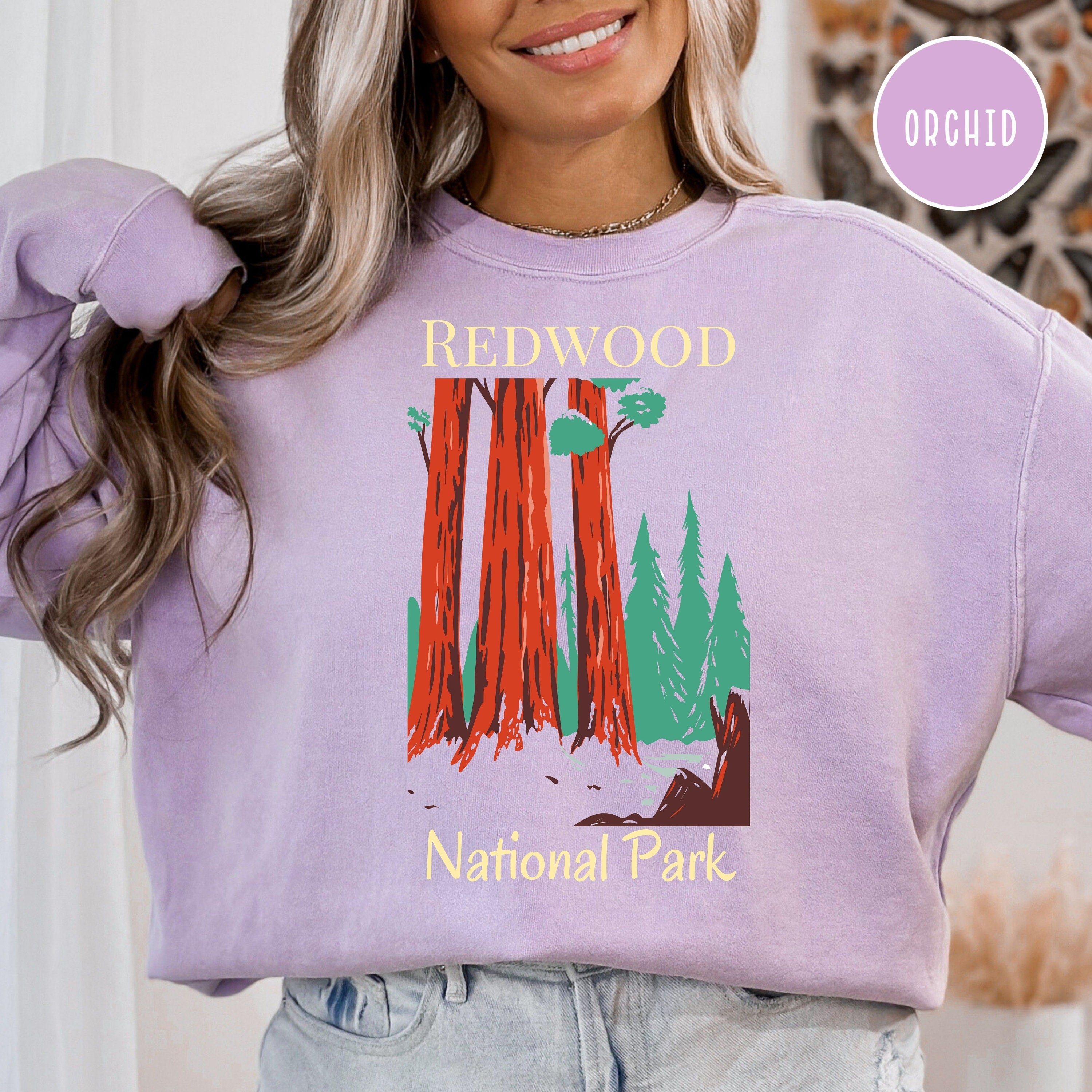 Redwood National Park California Comfort Colors Sweatshirt