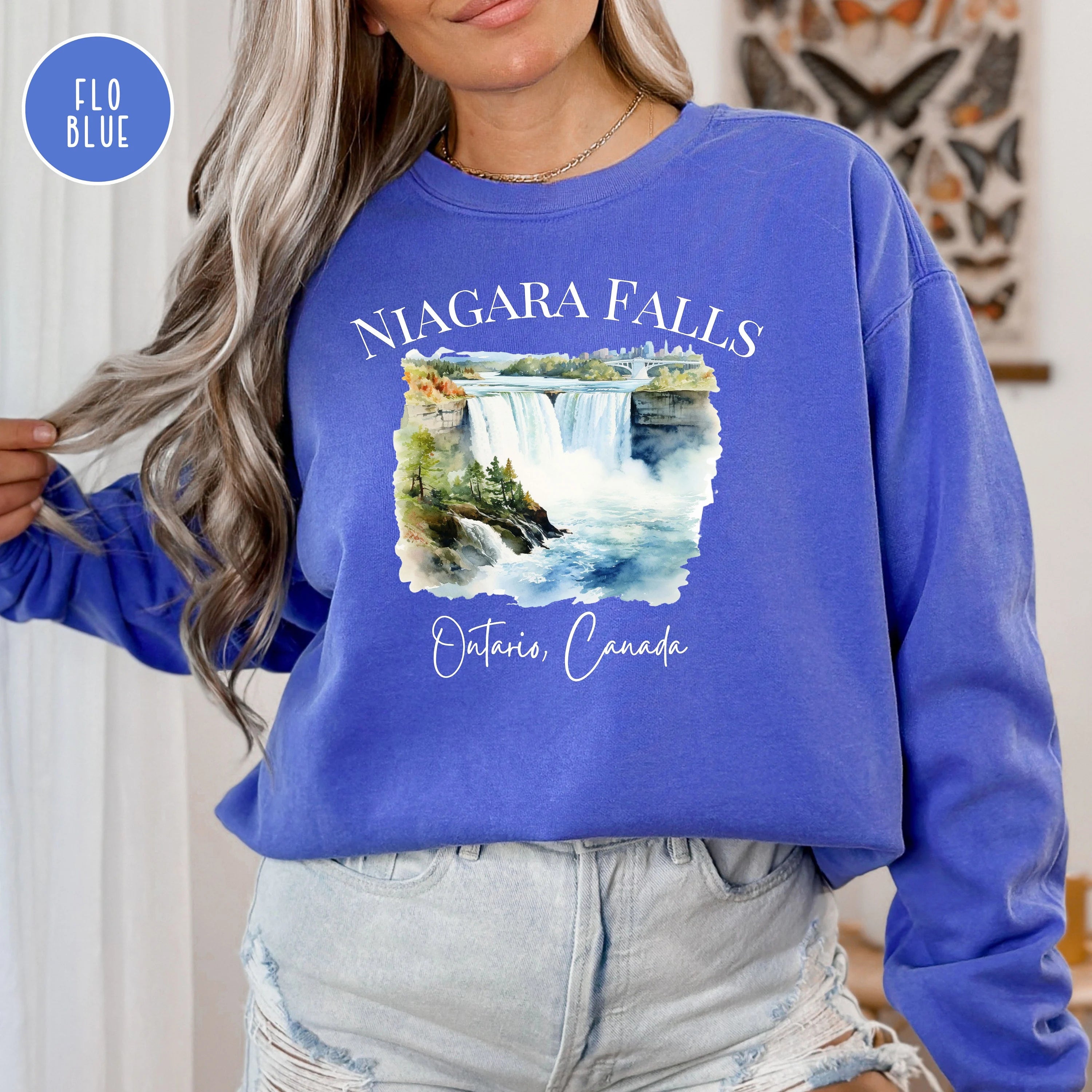 Niagara Falls Ontario Canada Comfort Colors Sweatshirt