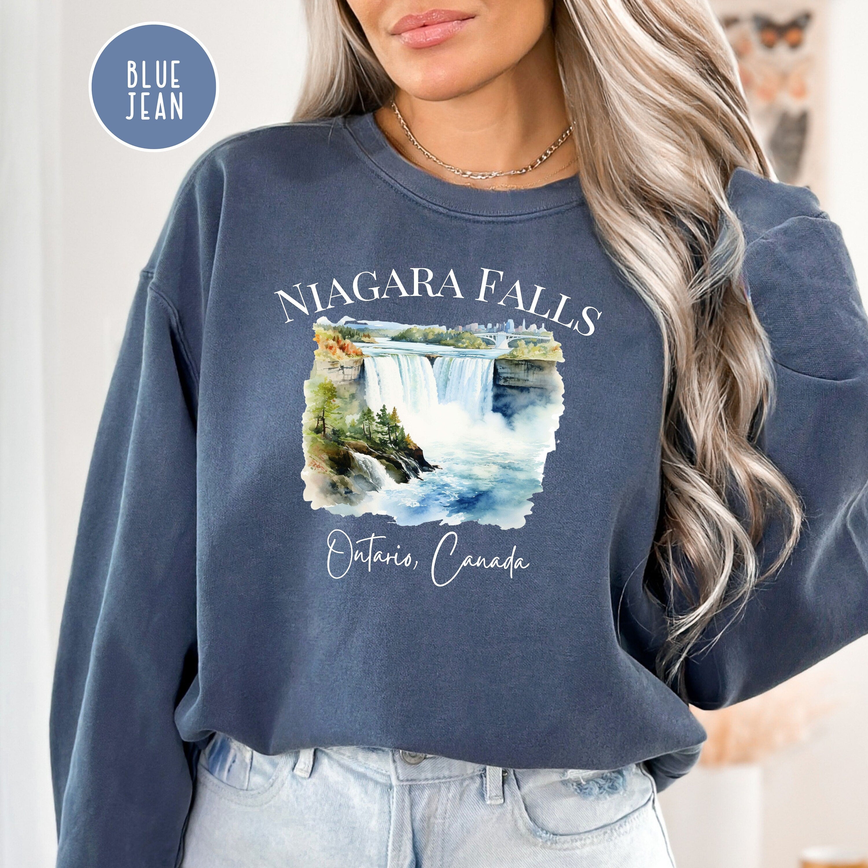 Niagara Falls Ontario Canada Comfort Colors Sweatshirt