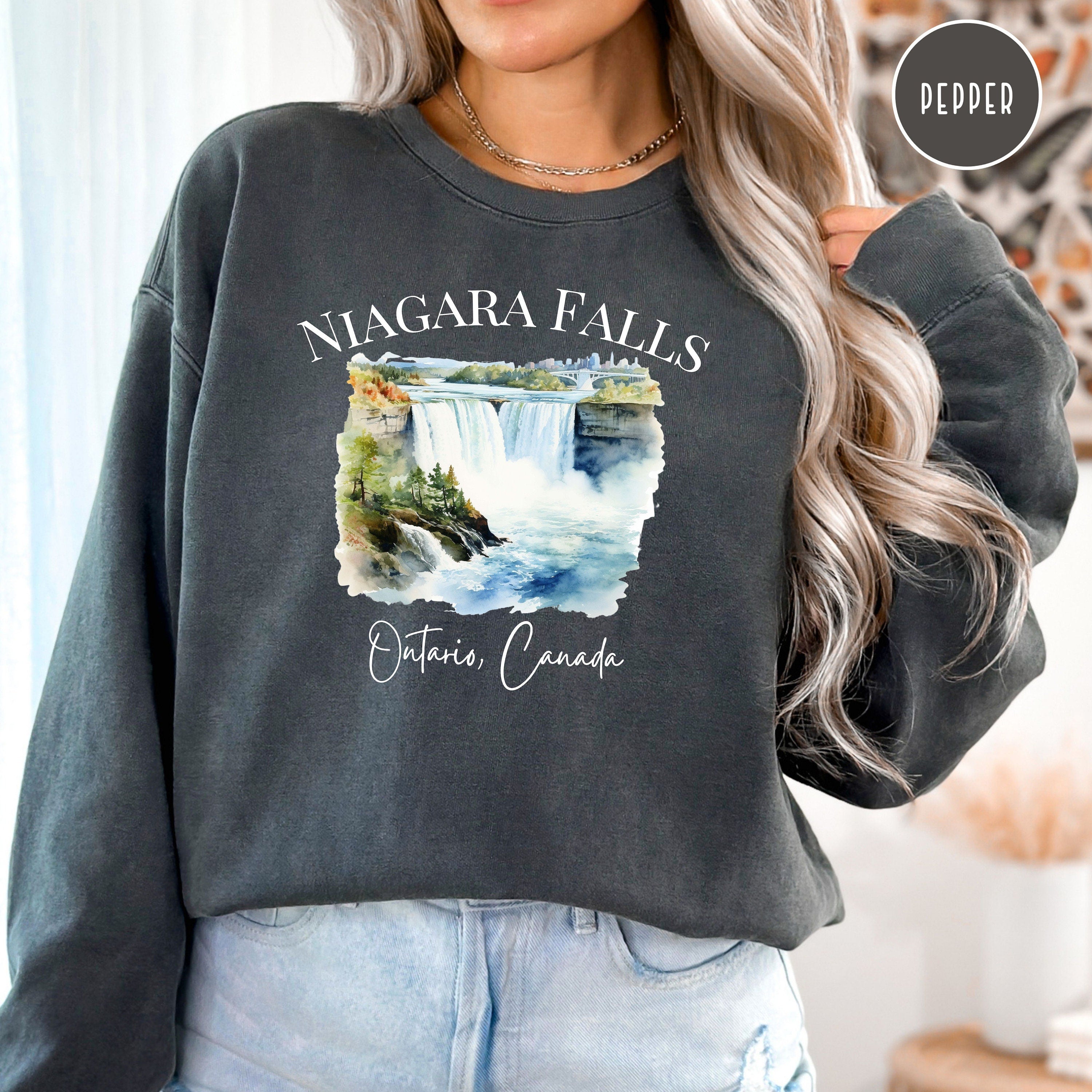 Niagara Falls Ontario Canada Comfort Colors Sweatshirt