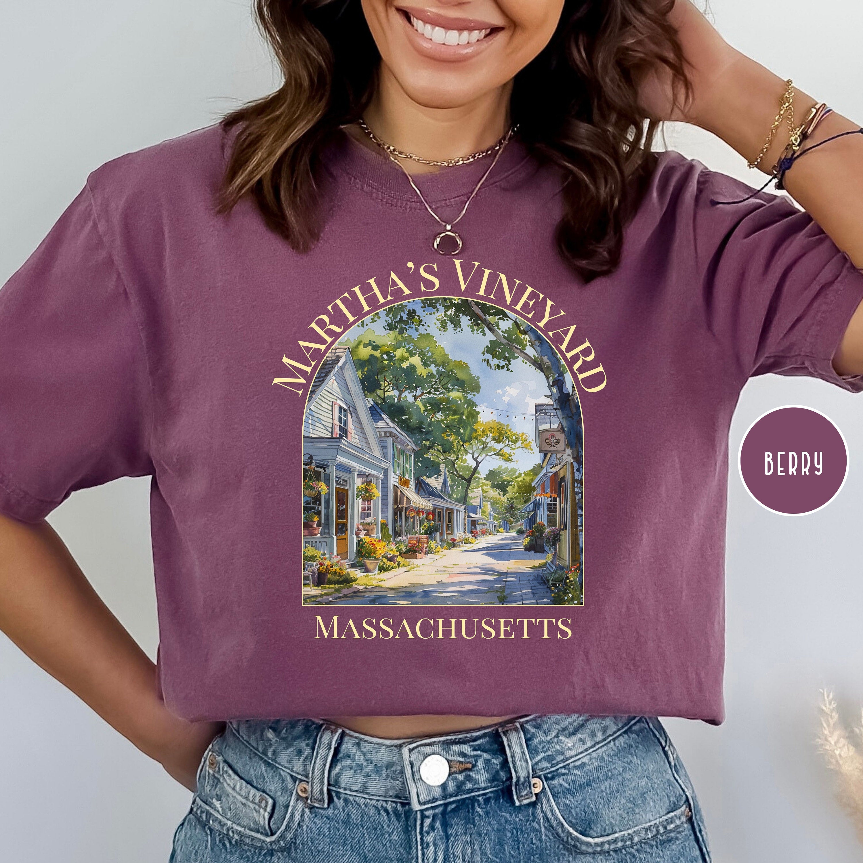 Martha's Vineyard Massachusetts Comfort Colors® Tee