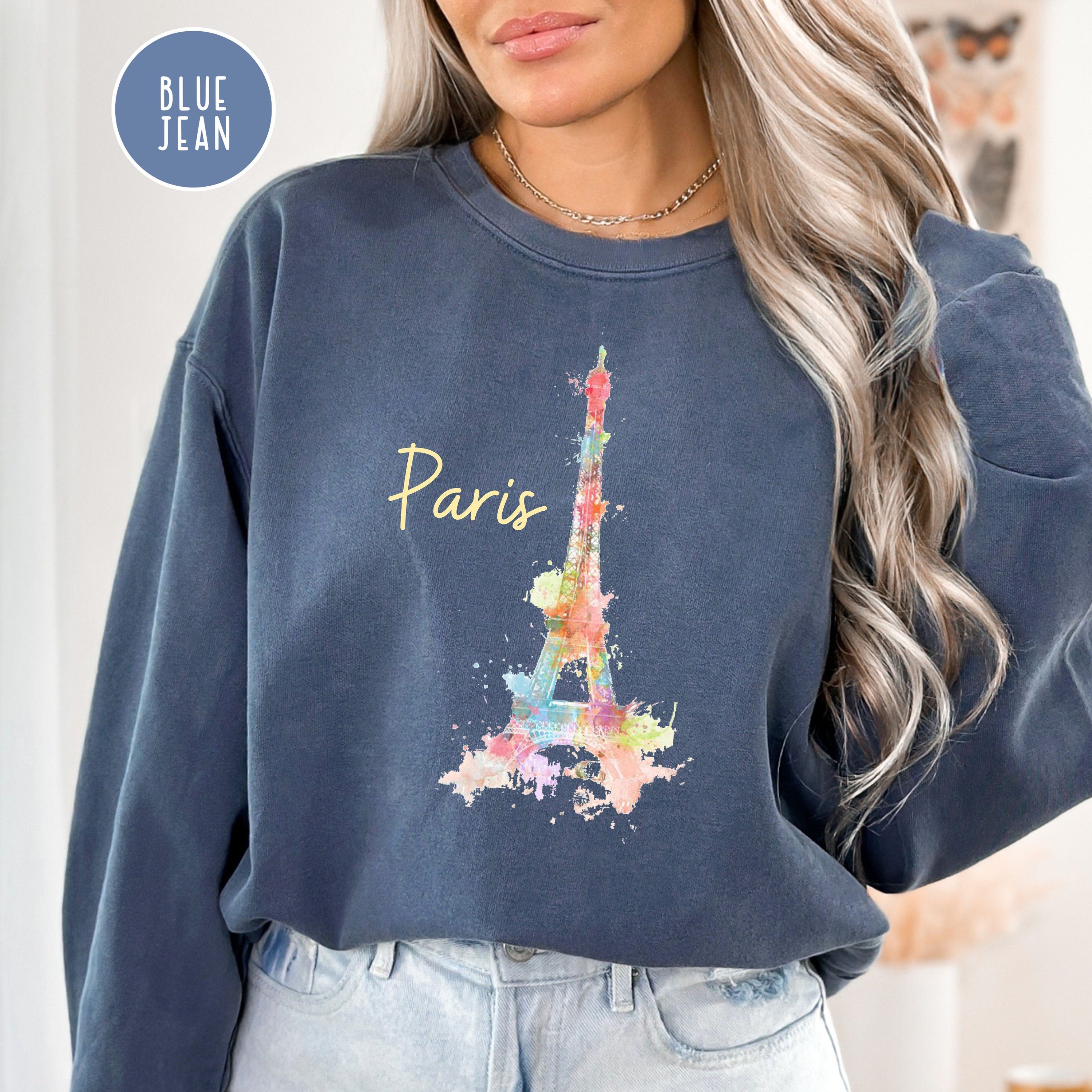Paris Eiffel Tower Pastel Comfort Colors® Sweatshirt