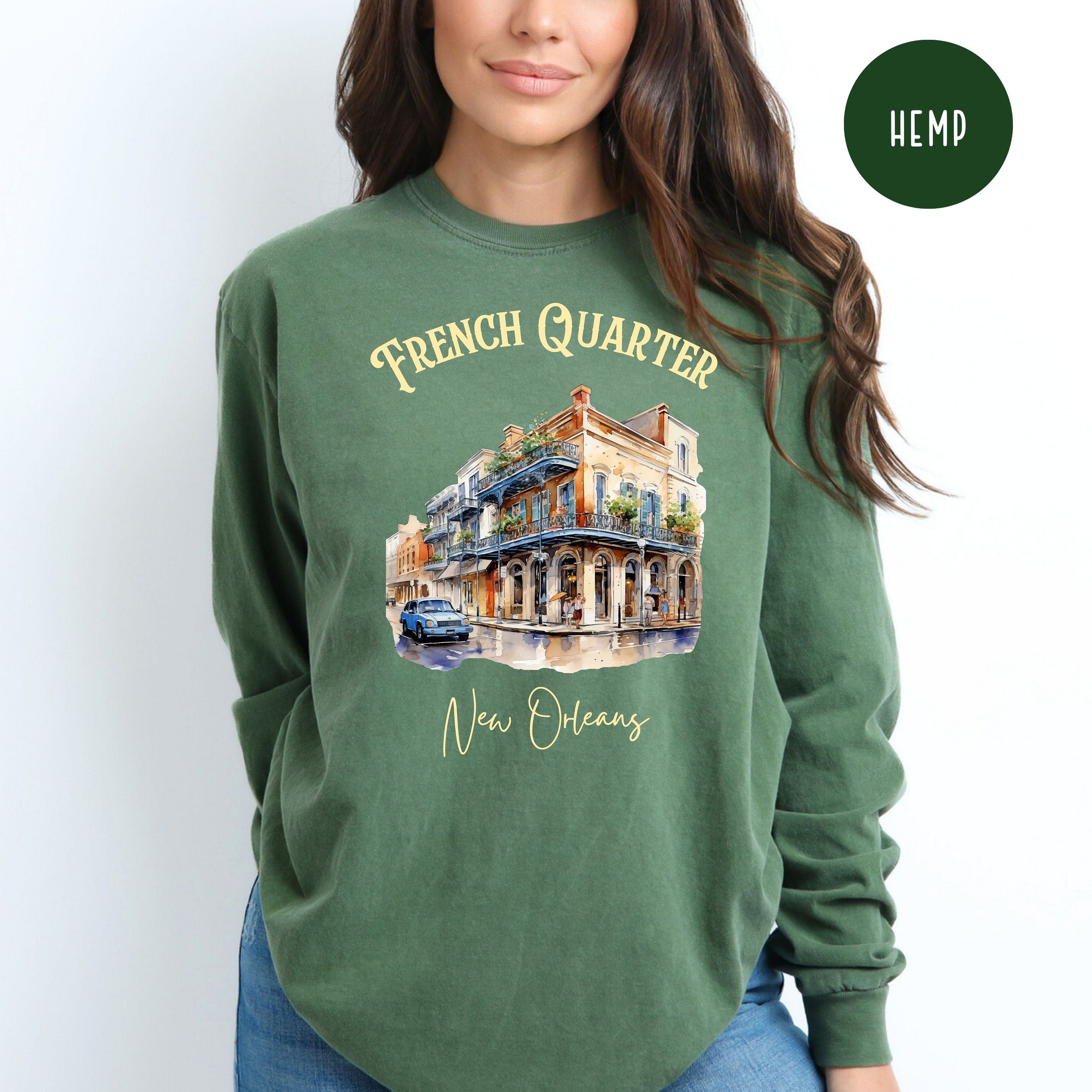 French Quarter New Orleans Comfort Colors® Long Sleeve Tee