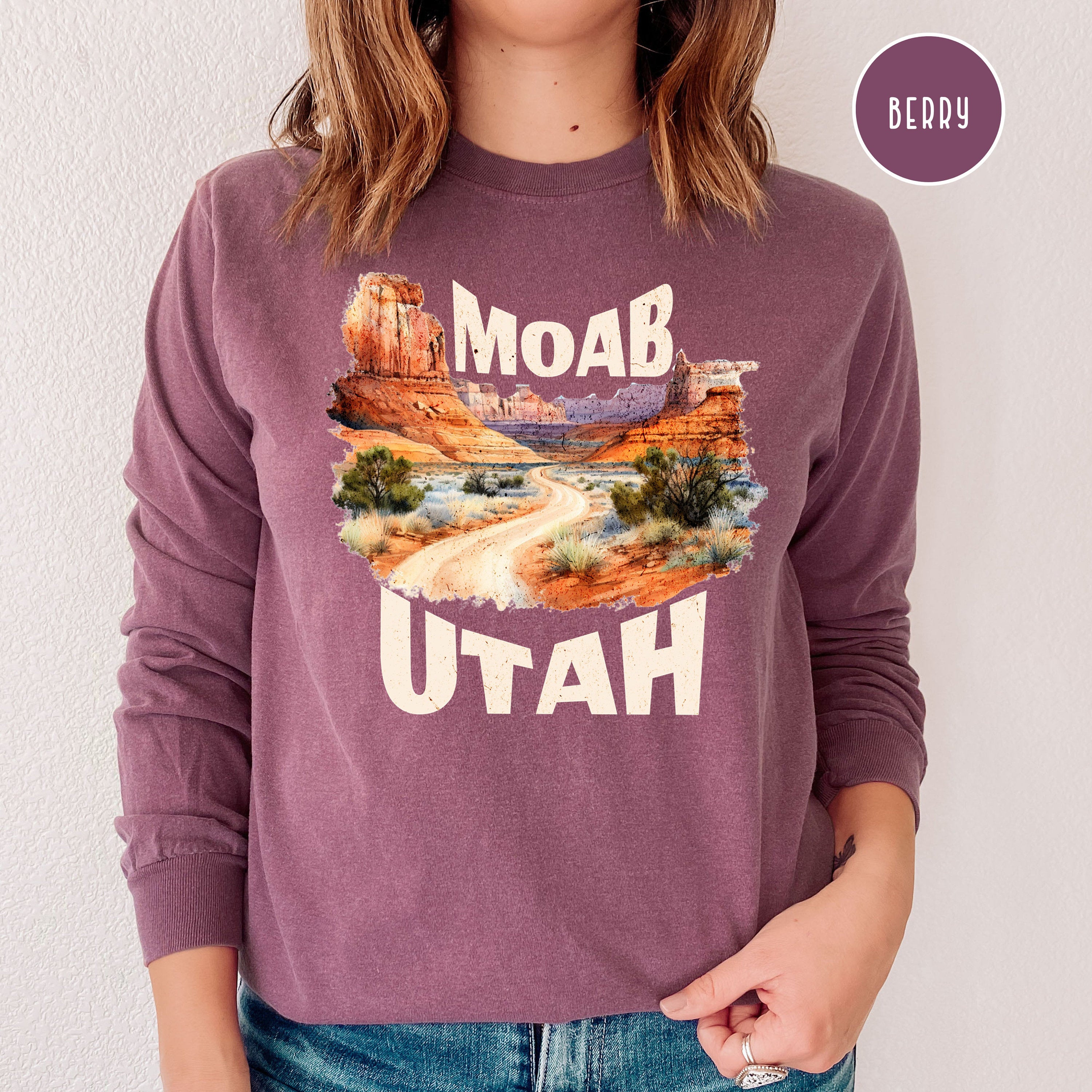 Moab Utah Comfort Colors® Long Sleeve Tee