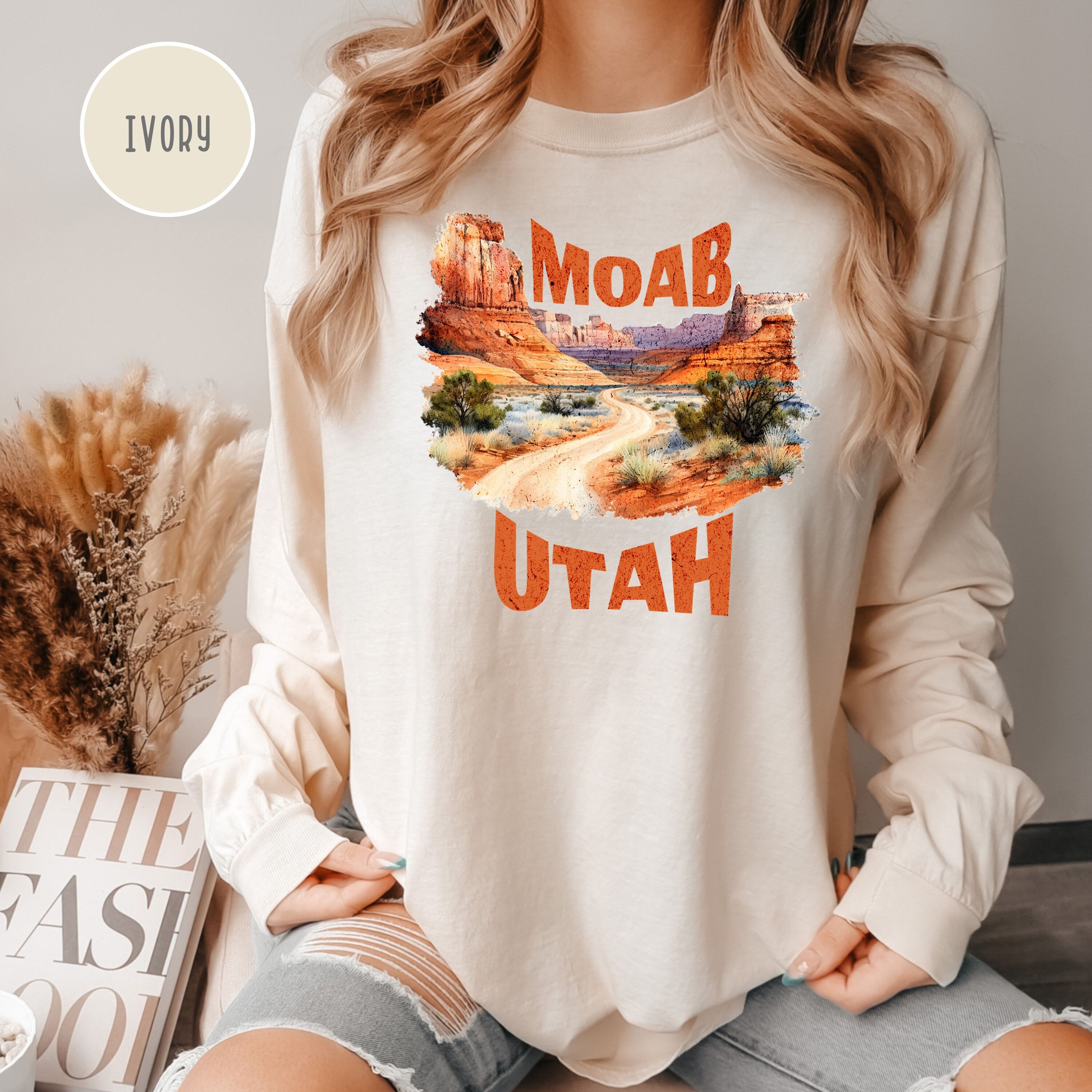 Moab Utah Comfort Colors® Long Sleeve Tee