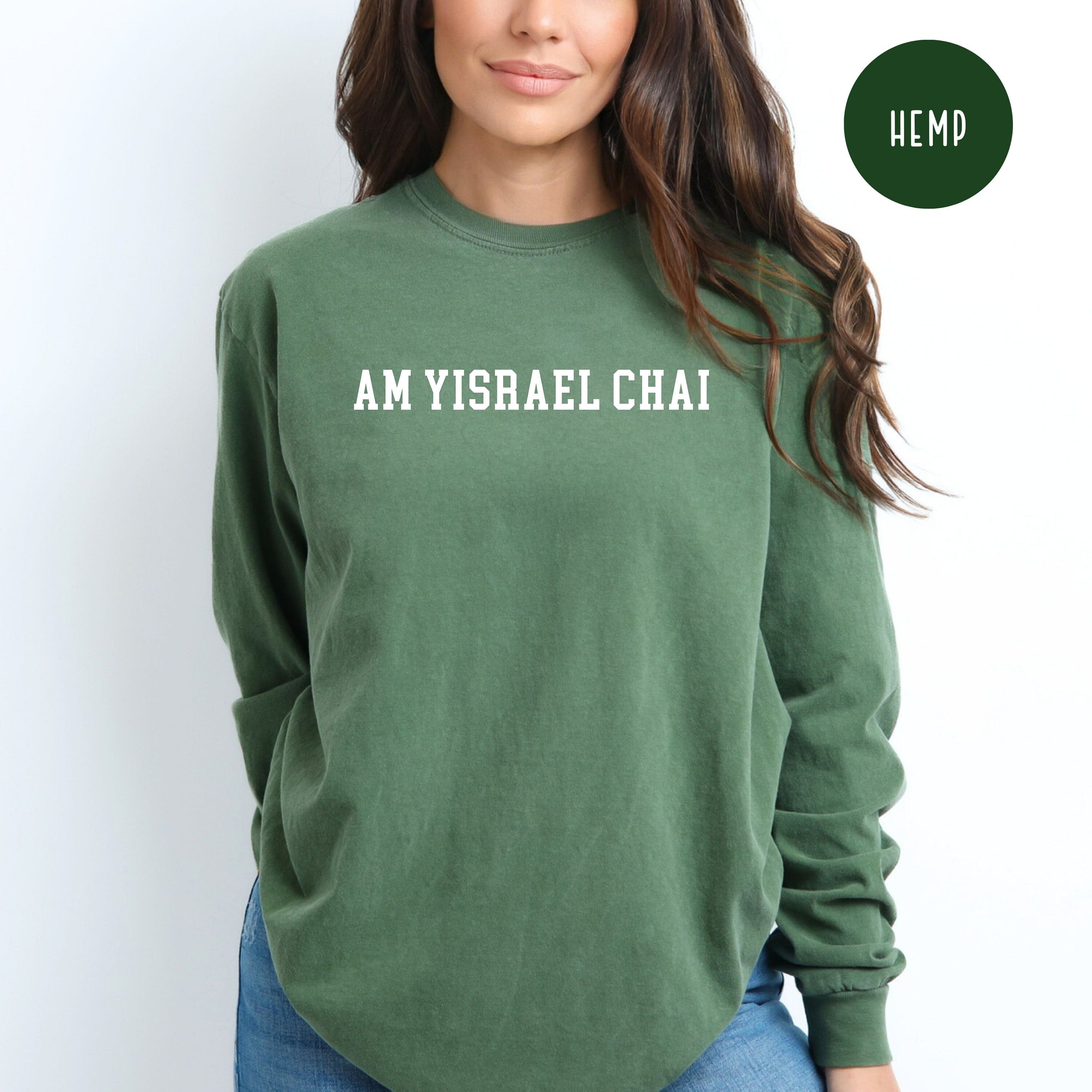 Am Yisrael Chai Comfort Colors® Long Sleeve Tee