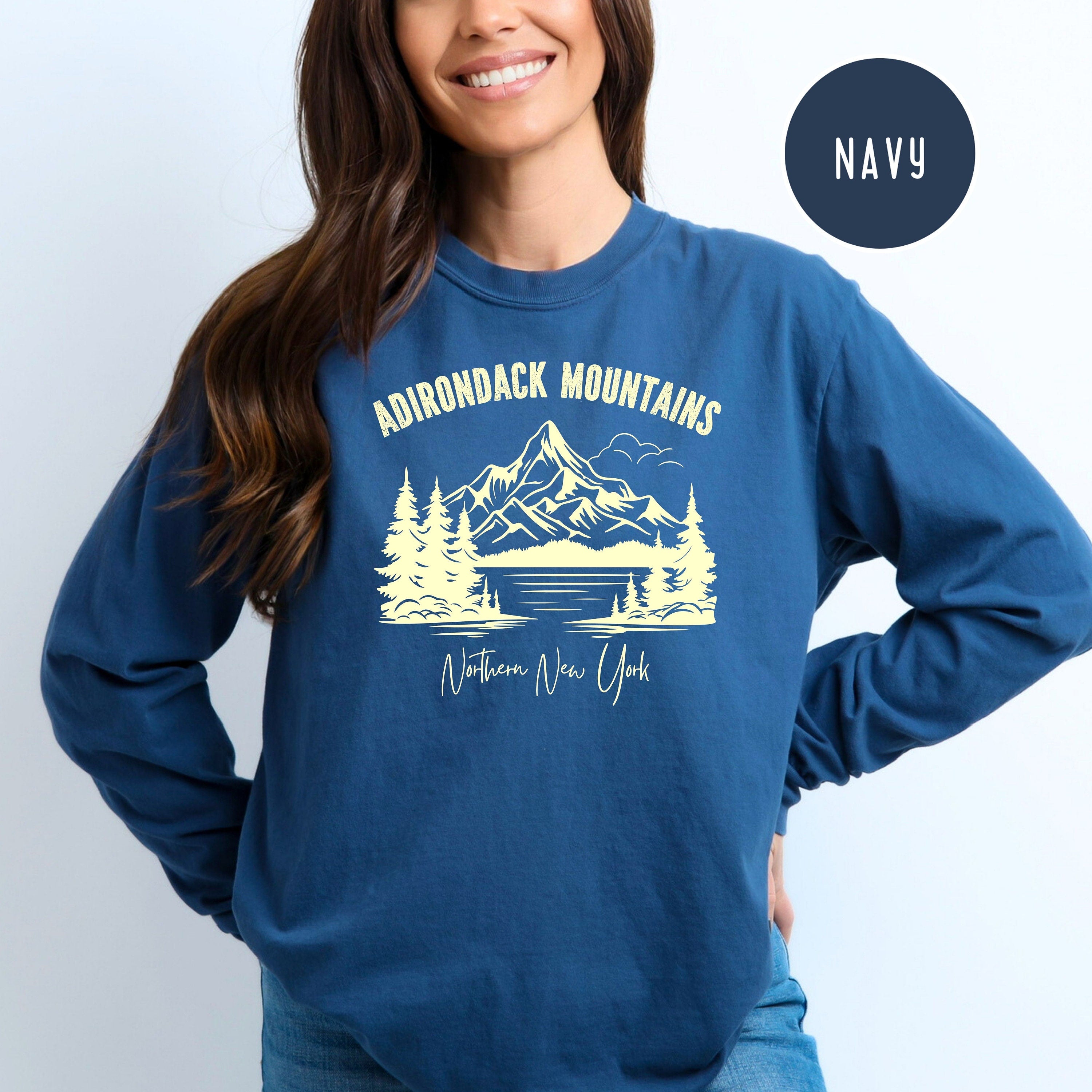 Adirondack Mountains Comfort Colors® Long Sleeve T-Shirt