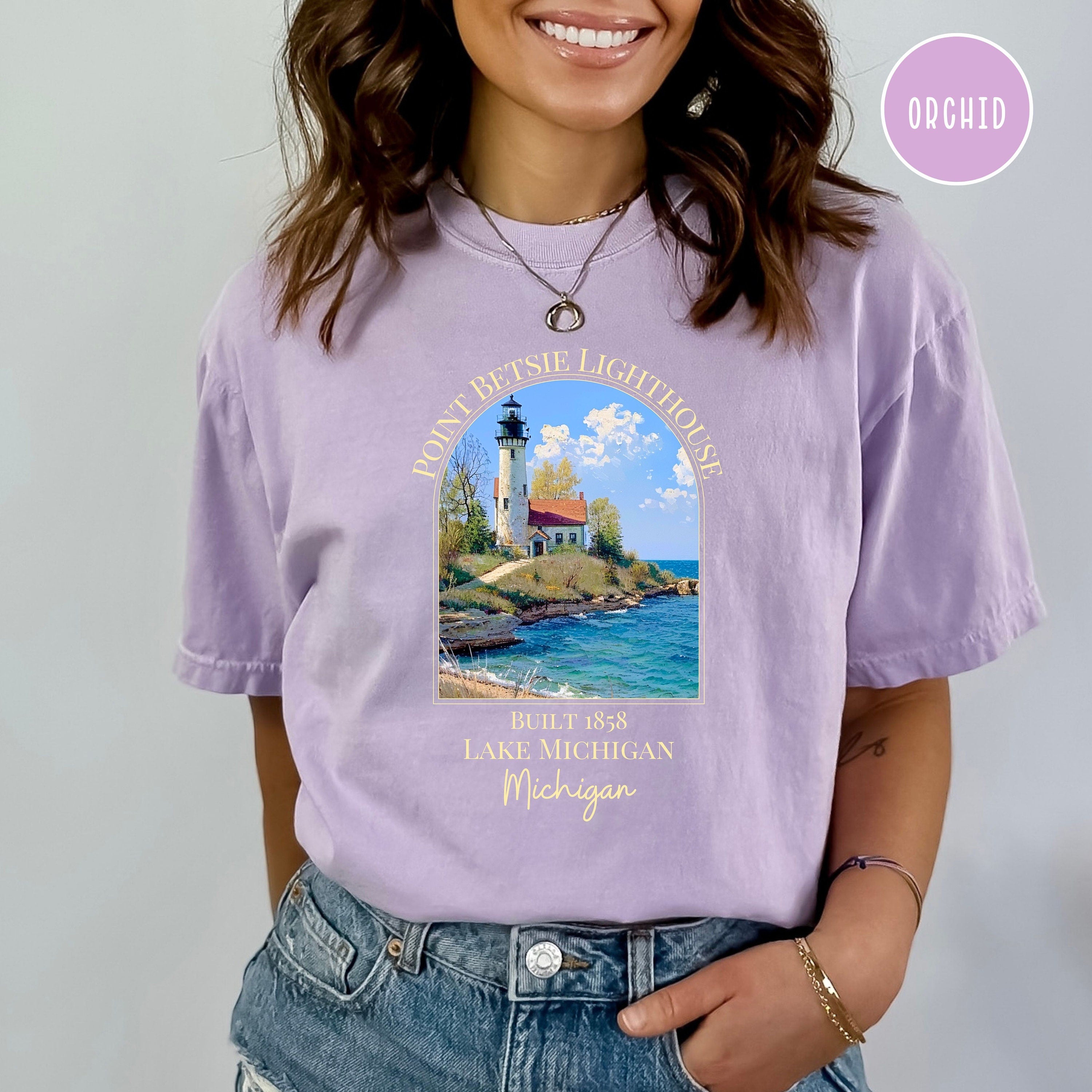 Point Betsie Lighthouse Lake Michigan Comfort Colors® Tee
