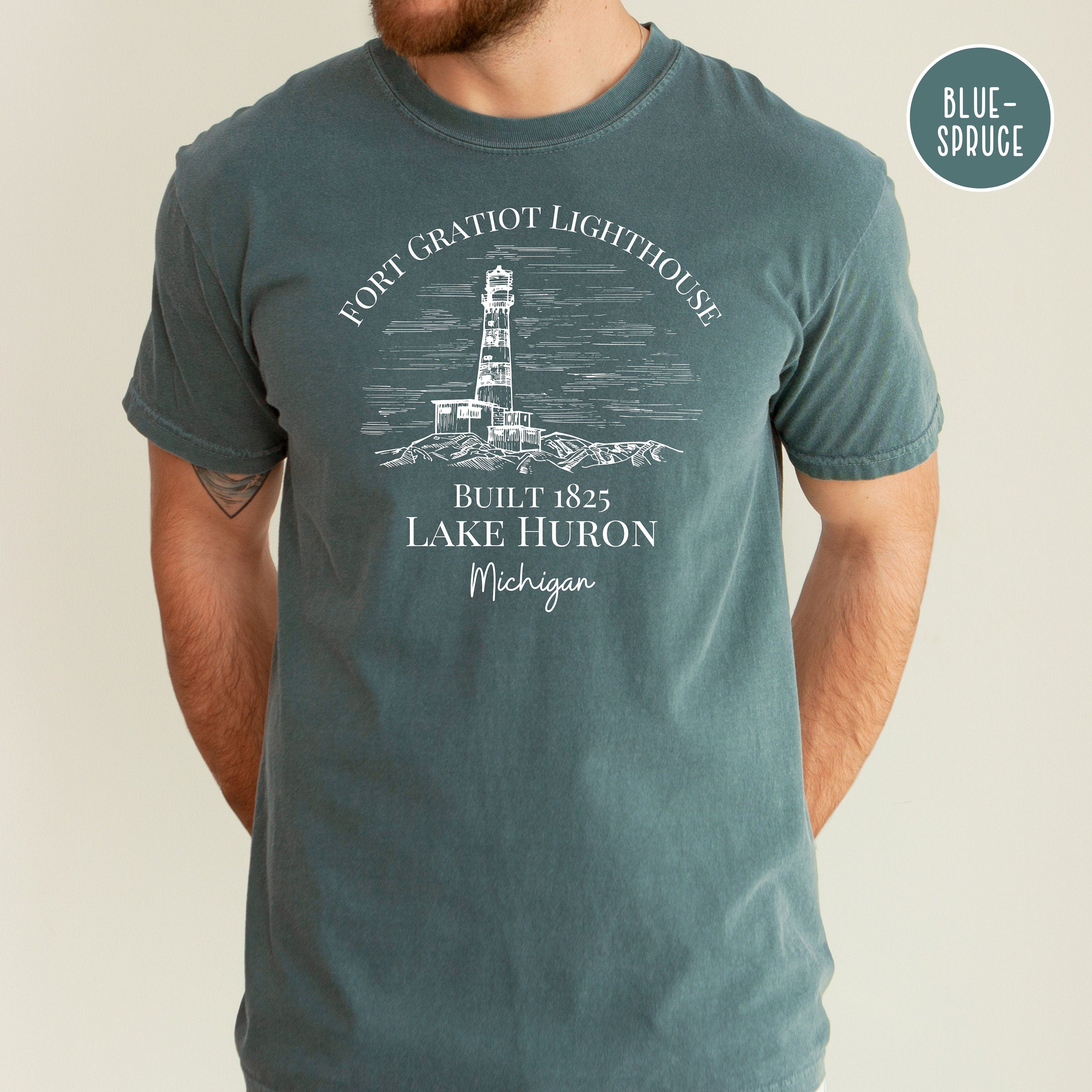Lake Huron Fort Gratiot Lighthouse Michigan Comfort Colors® Tee