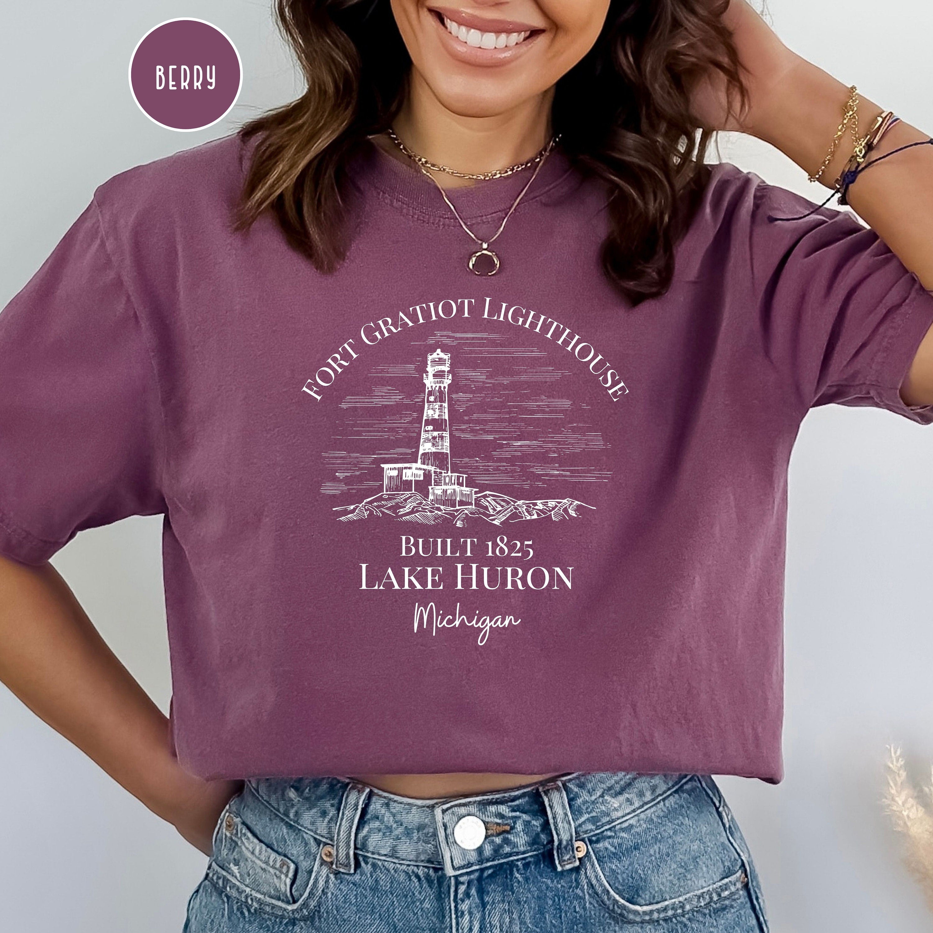 Lake Huron Fort Gratiot Lighthouse Michigan Comfort Colors® Tee