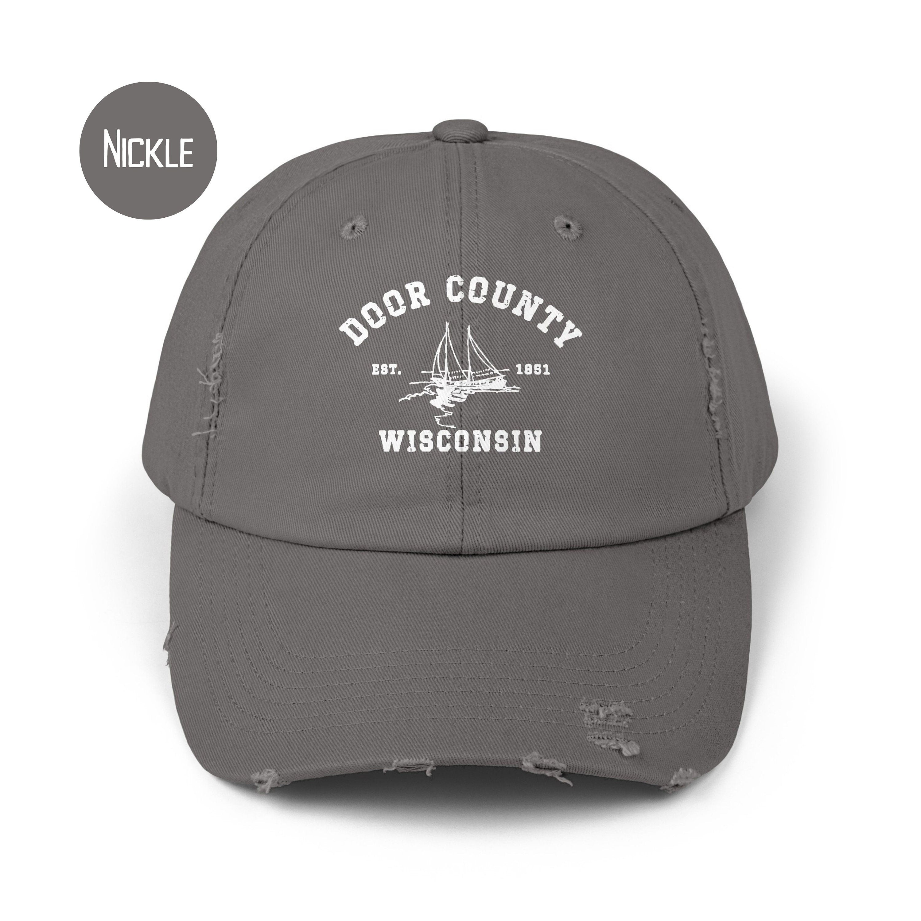 Door County Wisconsin Distressed Ponytail Cap