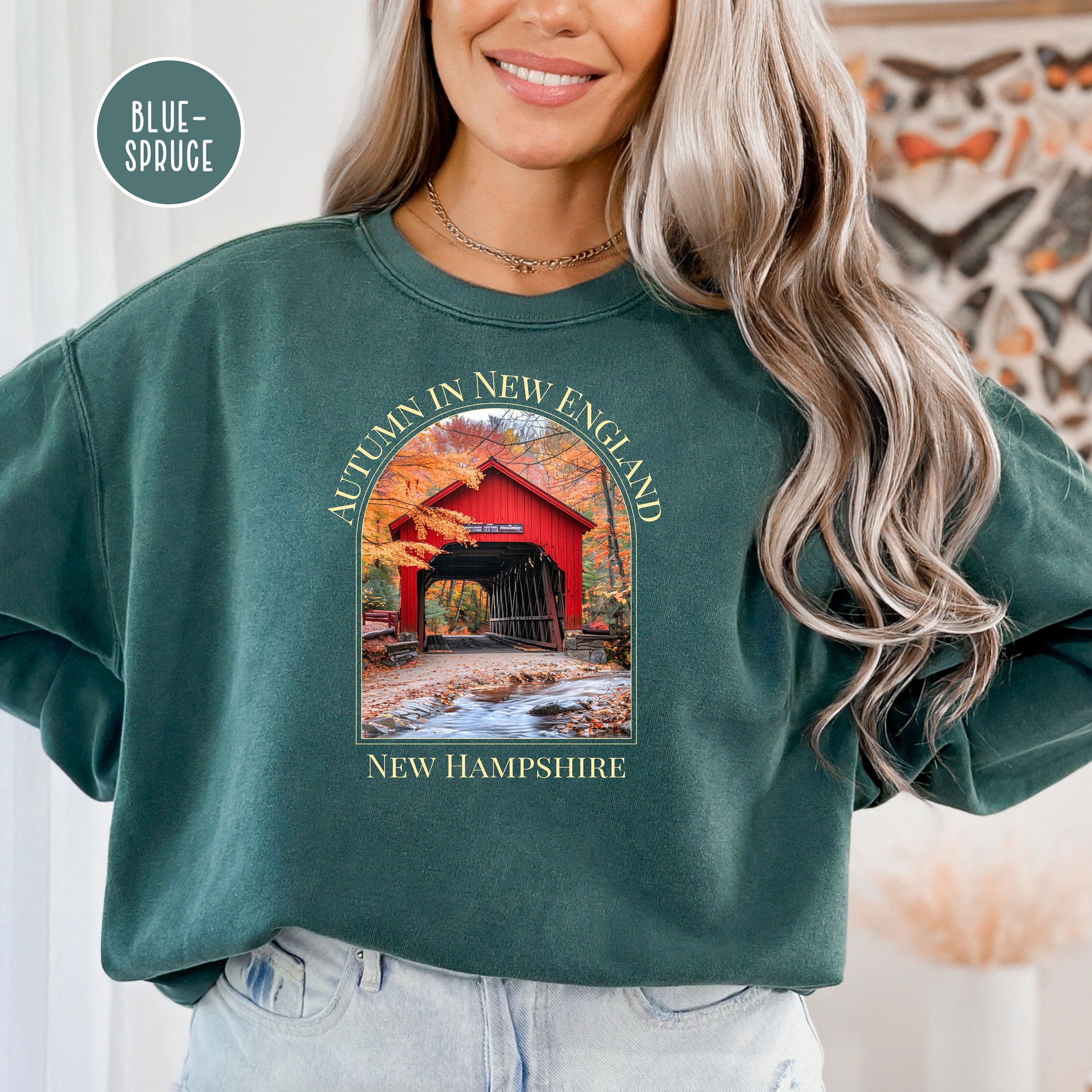 New Hampshire Covered Bridge Comfort Colors® Sweatshirt