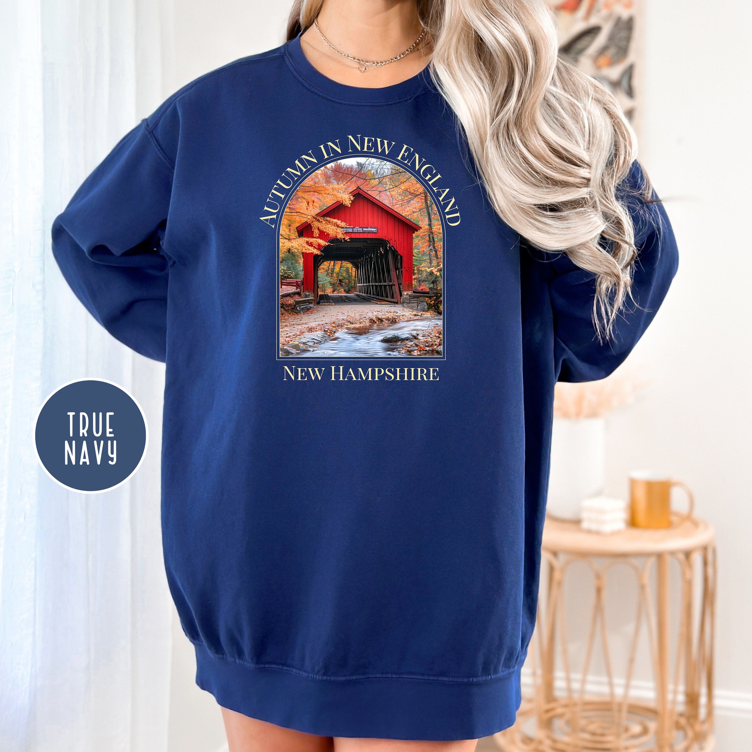 New Hampshire Covered Bridge Comfort Colors® Sweatshirt