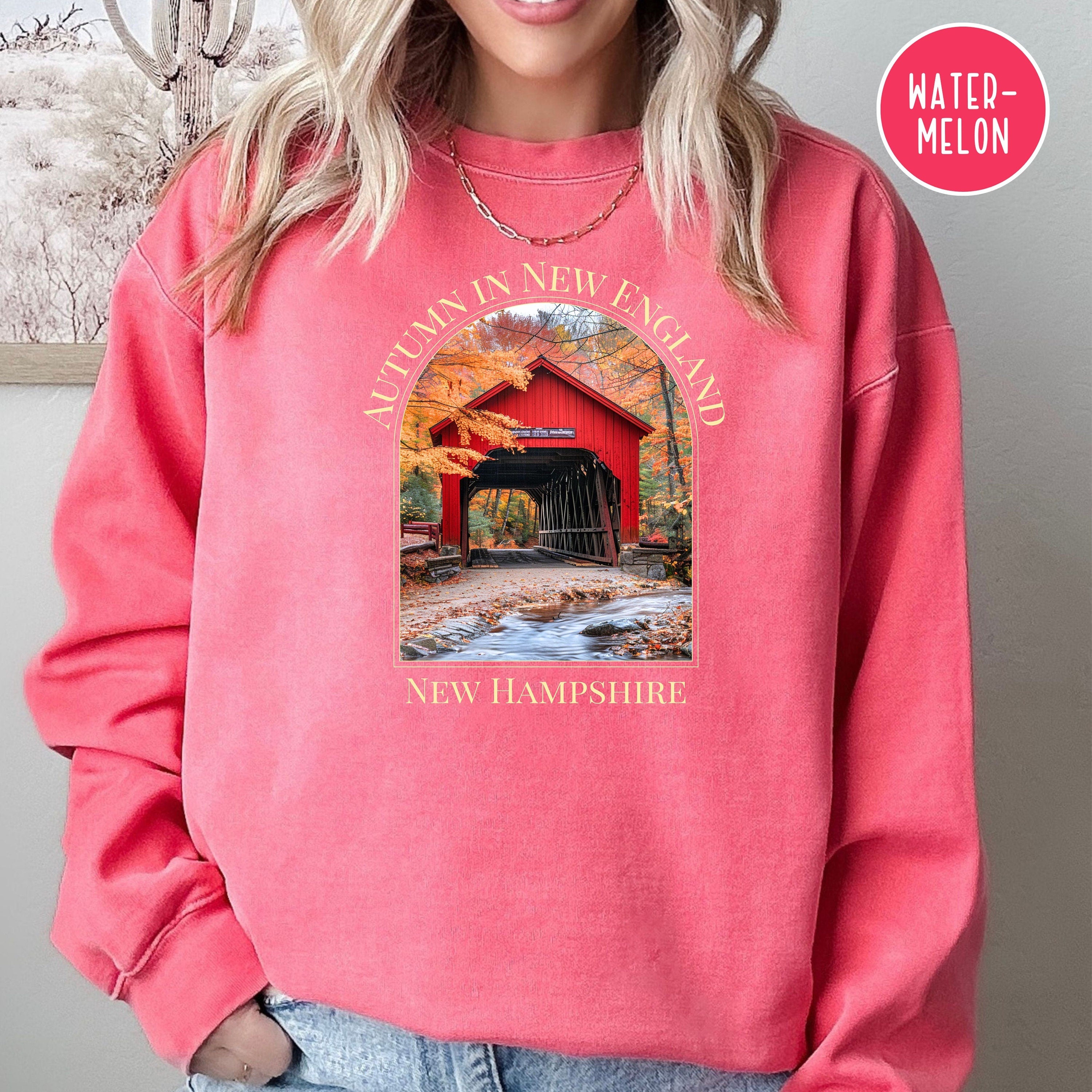 New Hampshire Covered Bridge Comfort Colors® Sweatshirt
