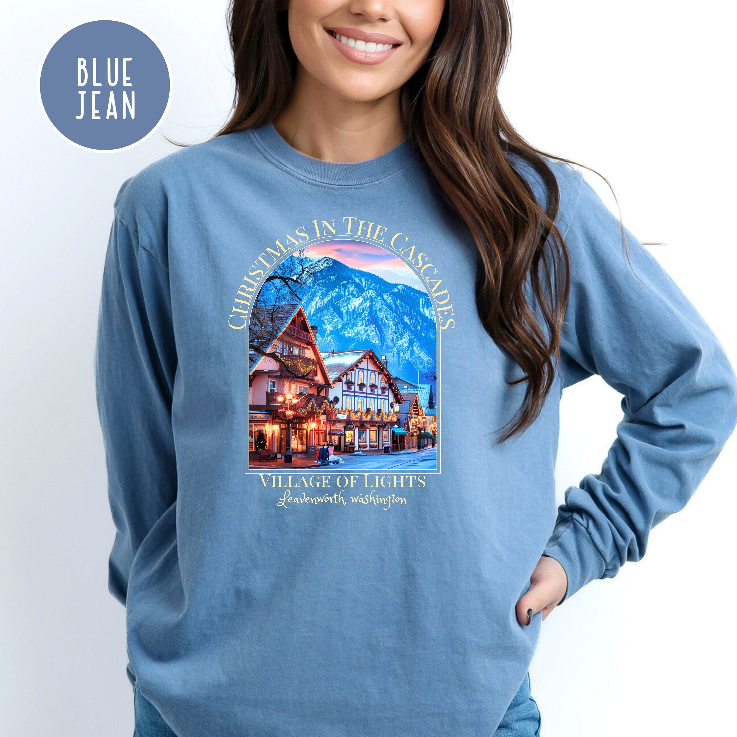 Christmas in The Cascades Village of Lights Comfort Colors® Long Sleeve Tee