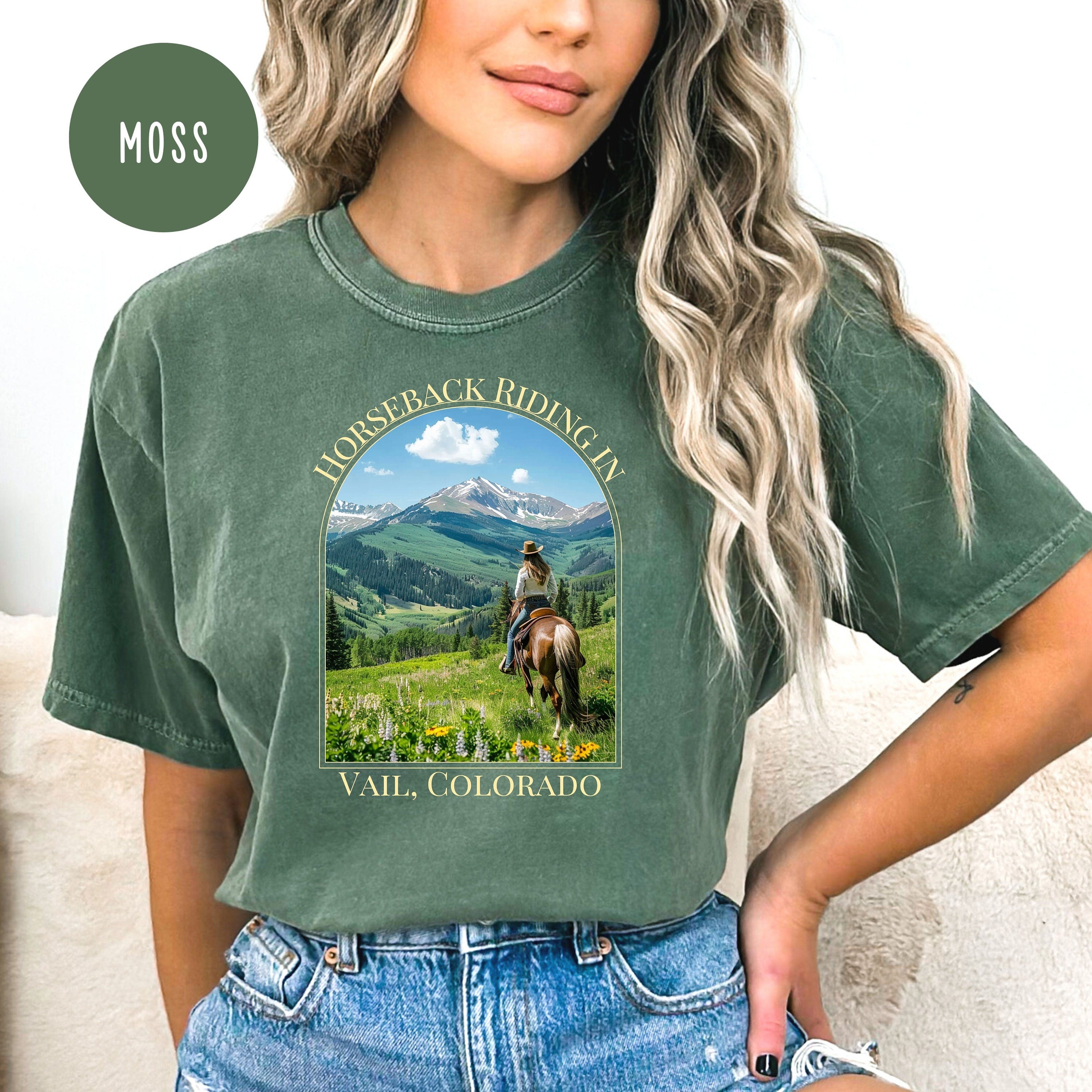 Vail Colorado on Horseback Comfort Colors® Tee