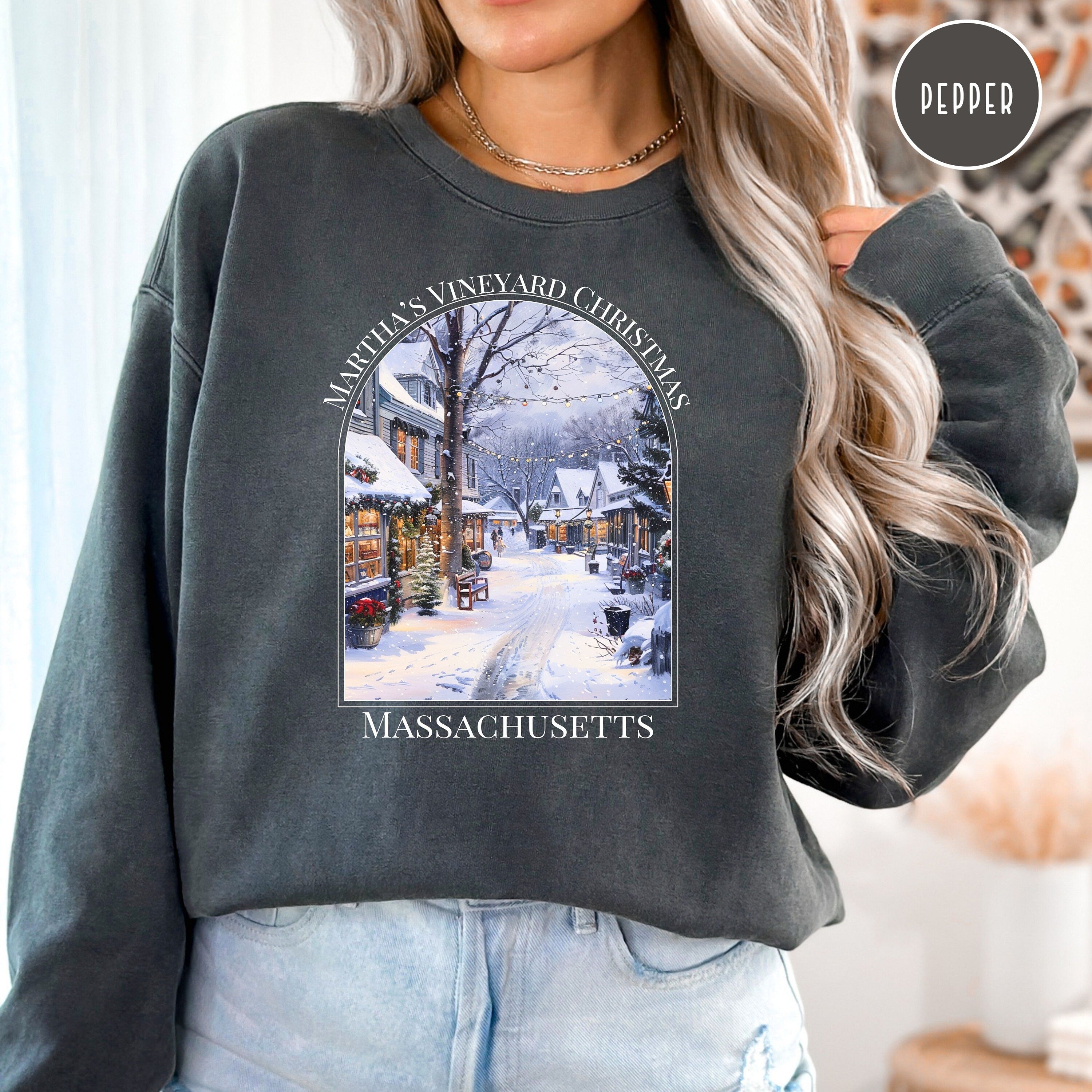Christmas In Martha's Vineyard Comfort Colors® Sweatshirt