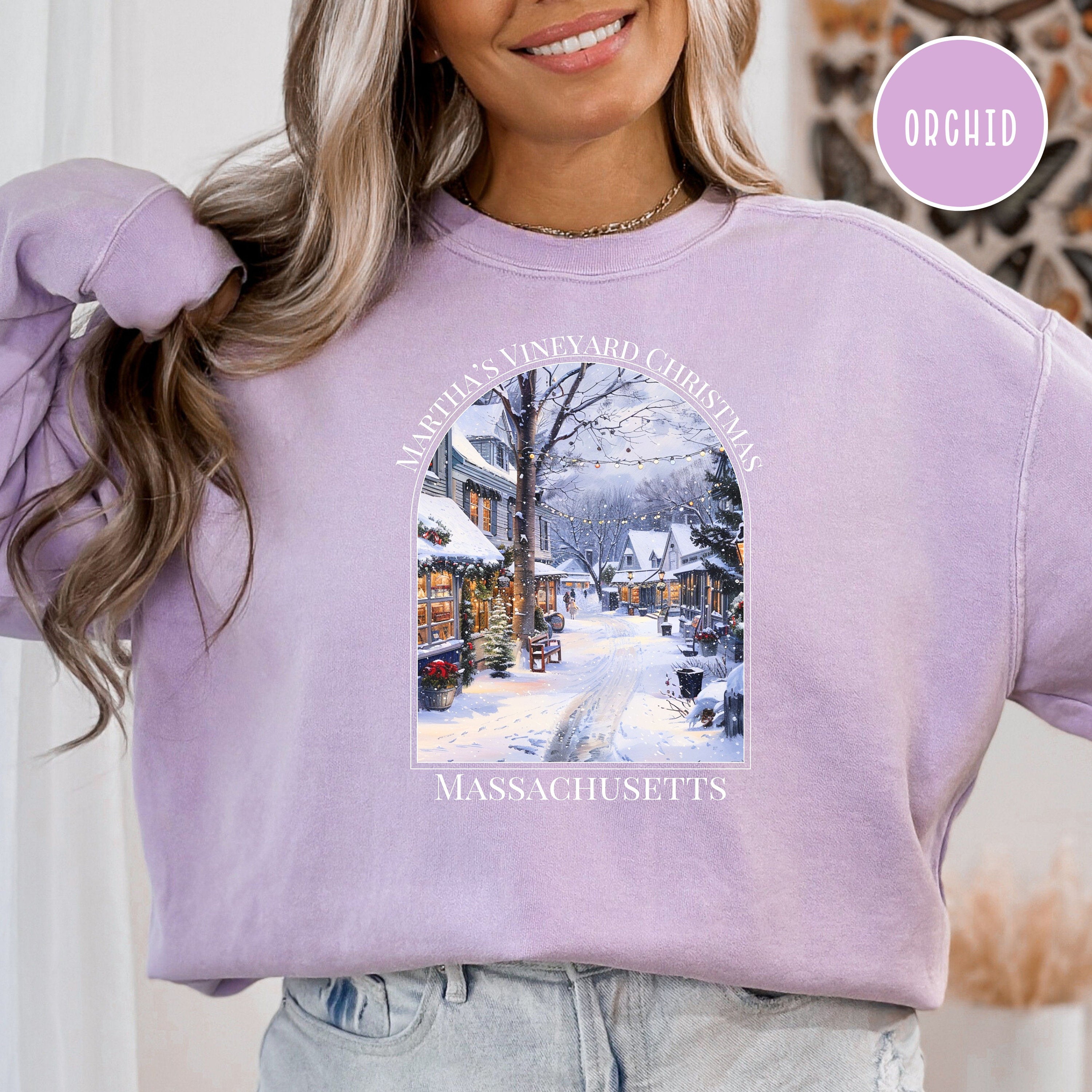 Christmas In Martha's Vineyard Comfort Colors® Sweatshirt