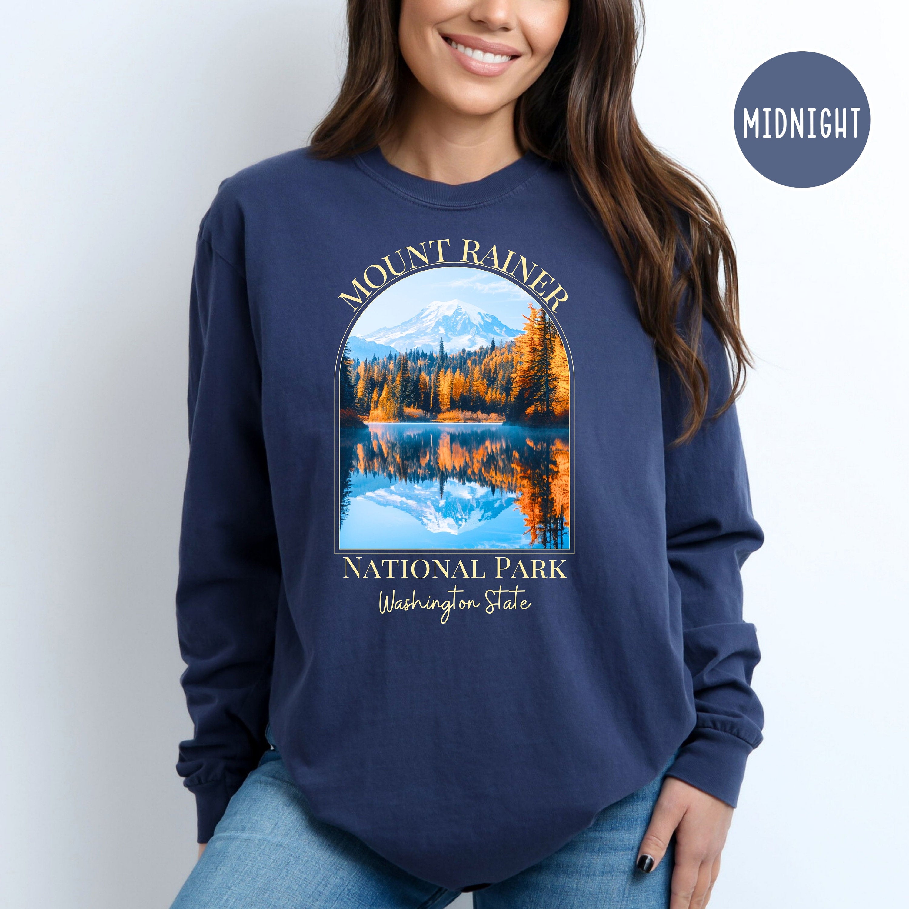 Mount Rainer National Park Comfort Colors® Long Sleeve Tee
