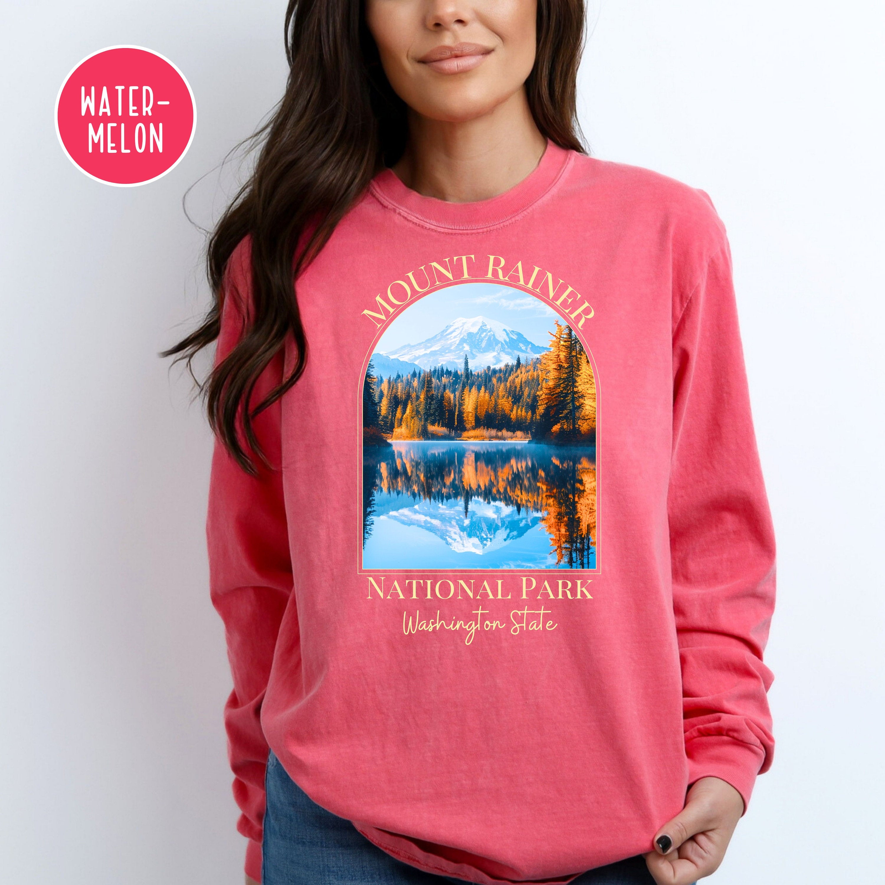 Mount Rainer National Park Comfort Colors® Long Sleeve Tee
