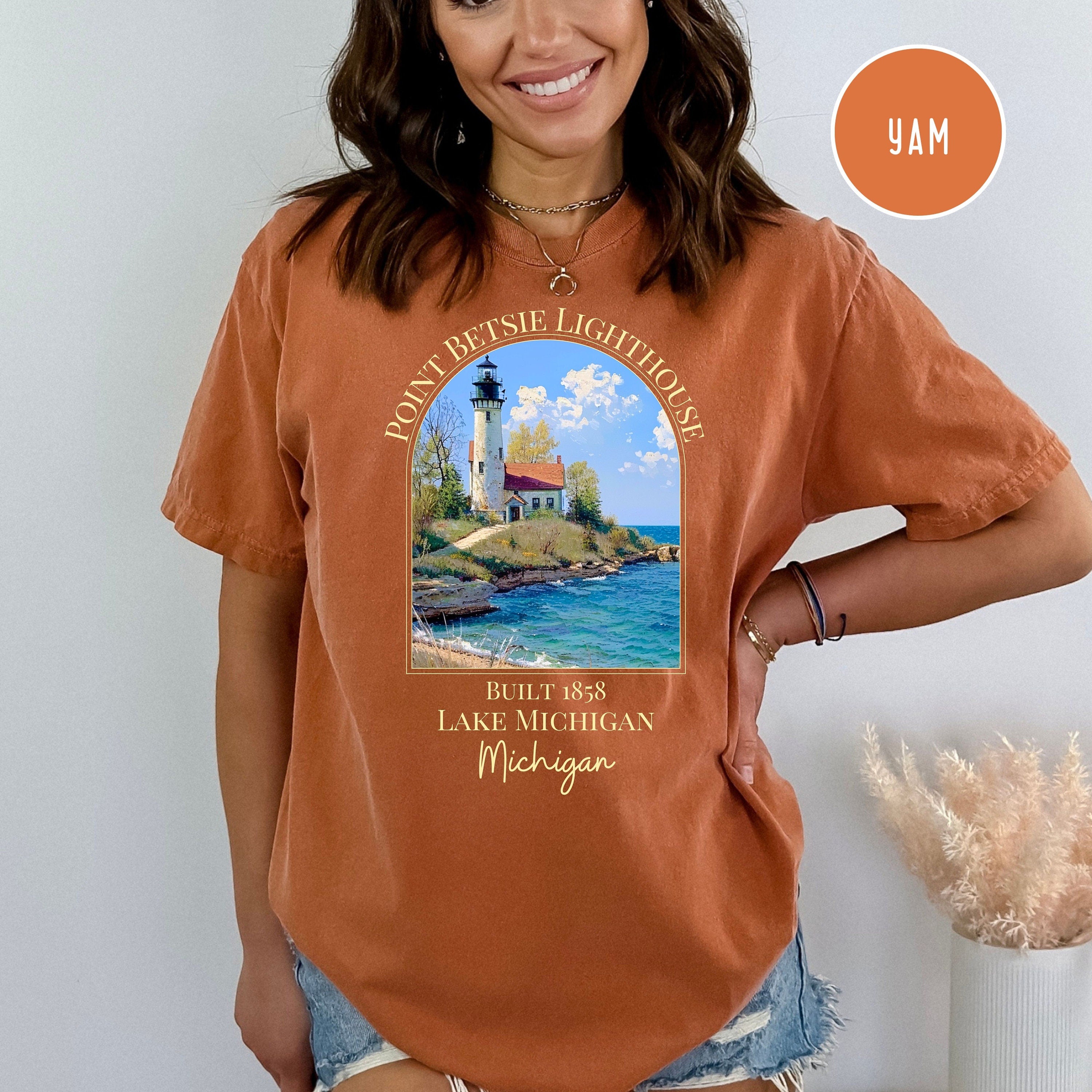 Point Betsie Lighthouse Lake Michigan Comfort Colors® Tee