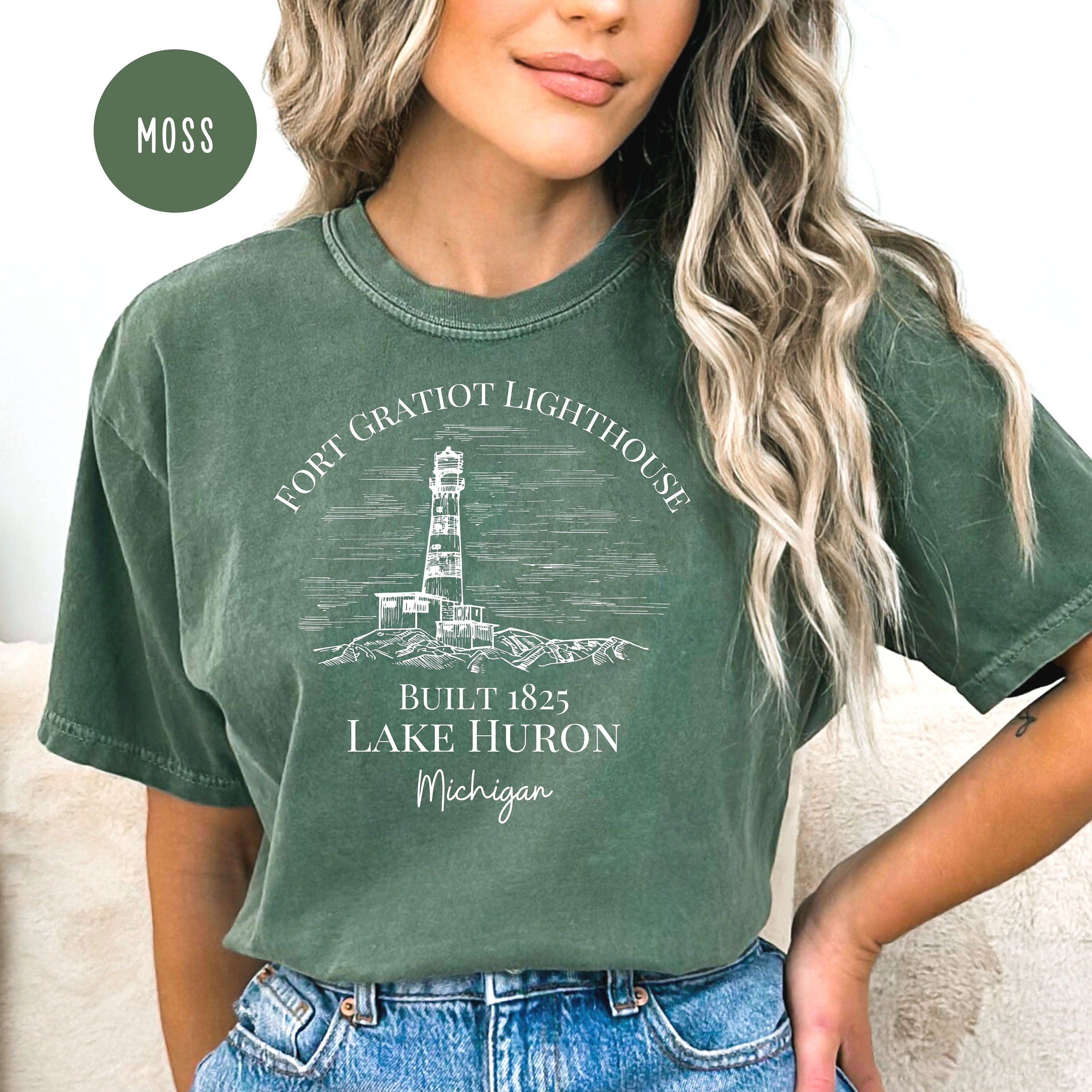 Lake Huron Fort Gratiot Lighthouse Michigan Comfort Colors® Tee