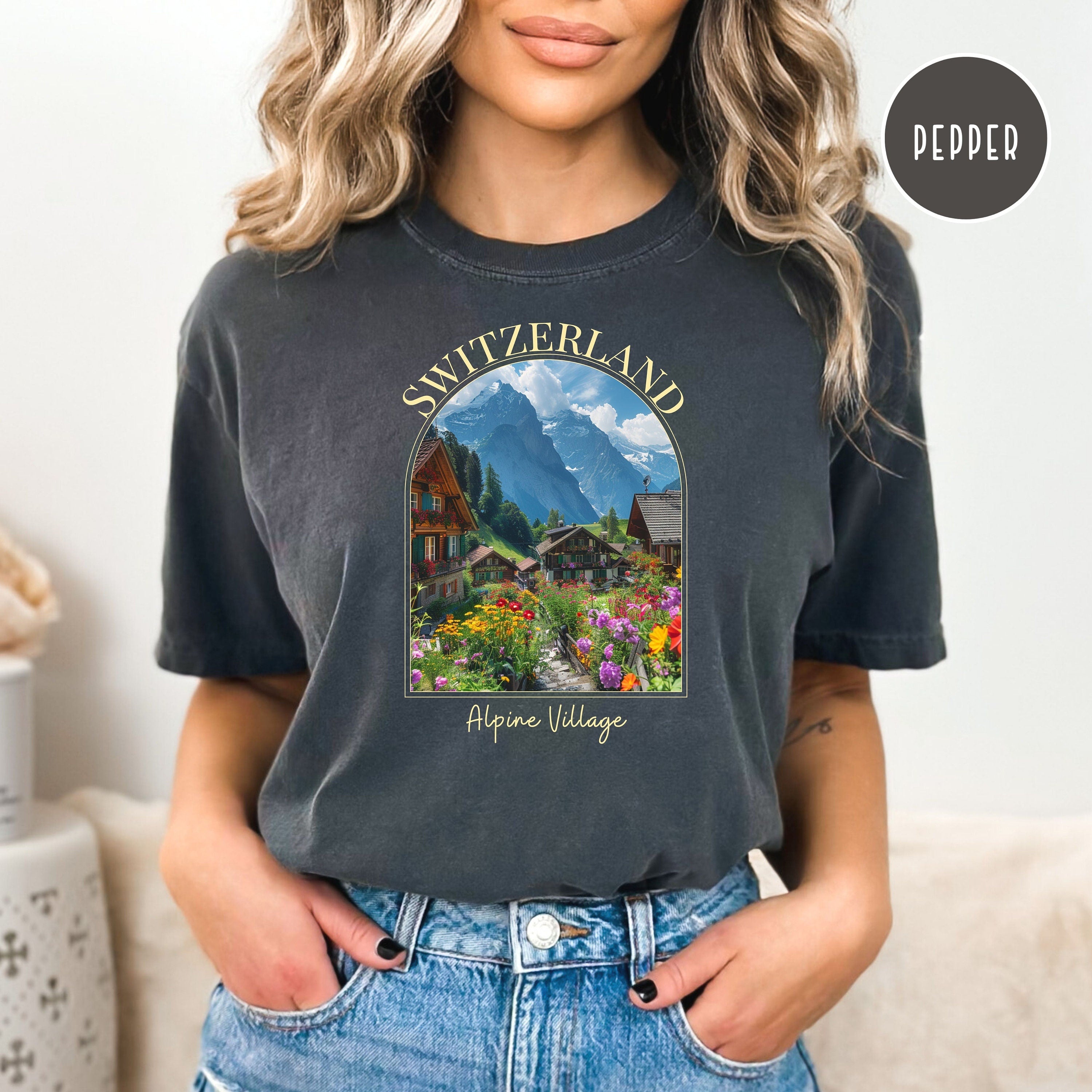 Switzerland Alpine Village Comfort Colors® Tee