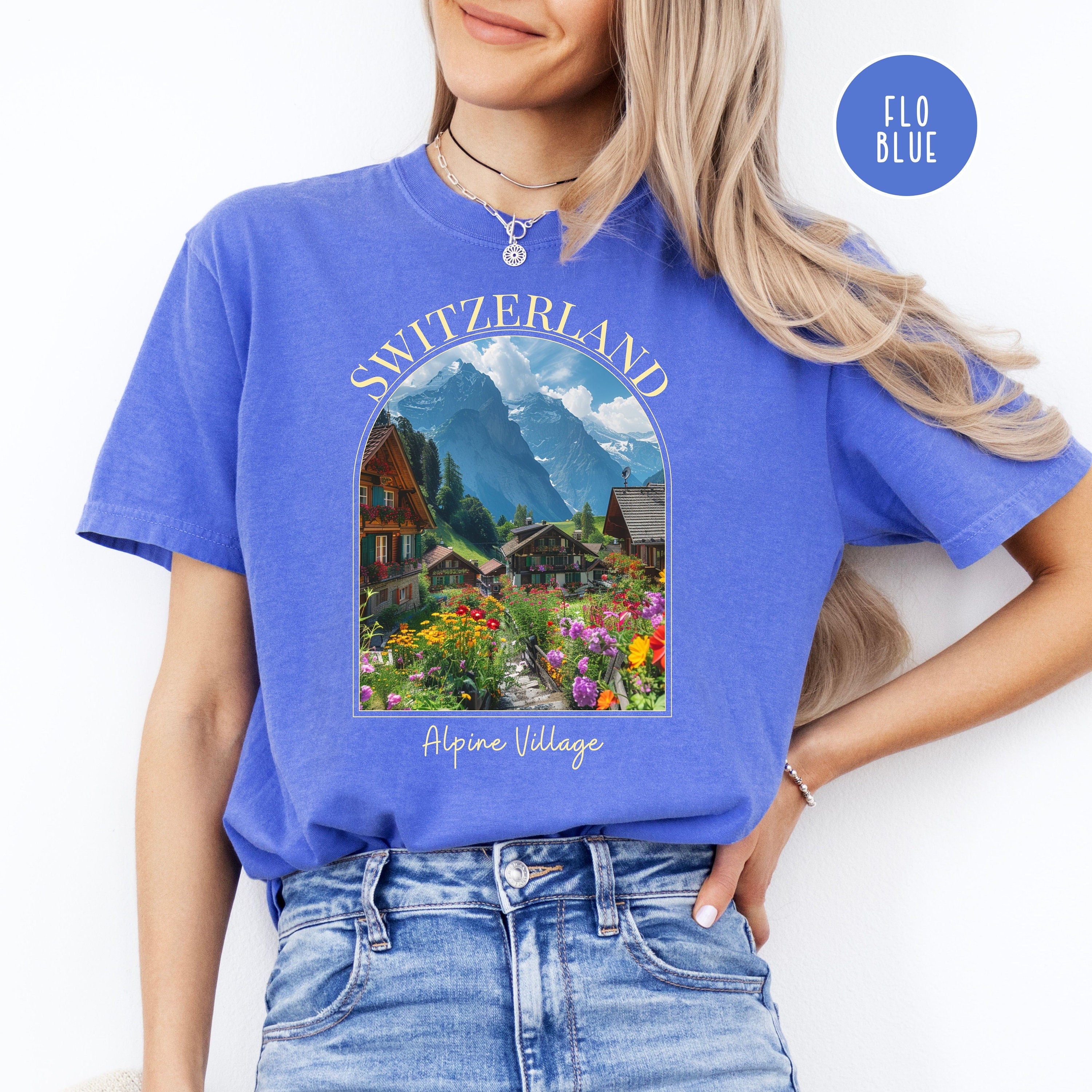 Switzerland Alpine Village Comfort Colors® Tee