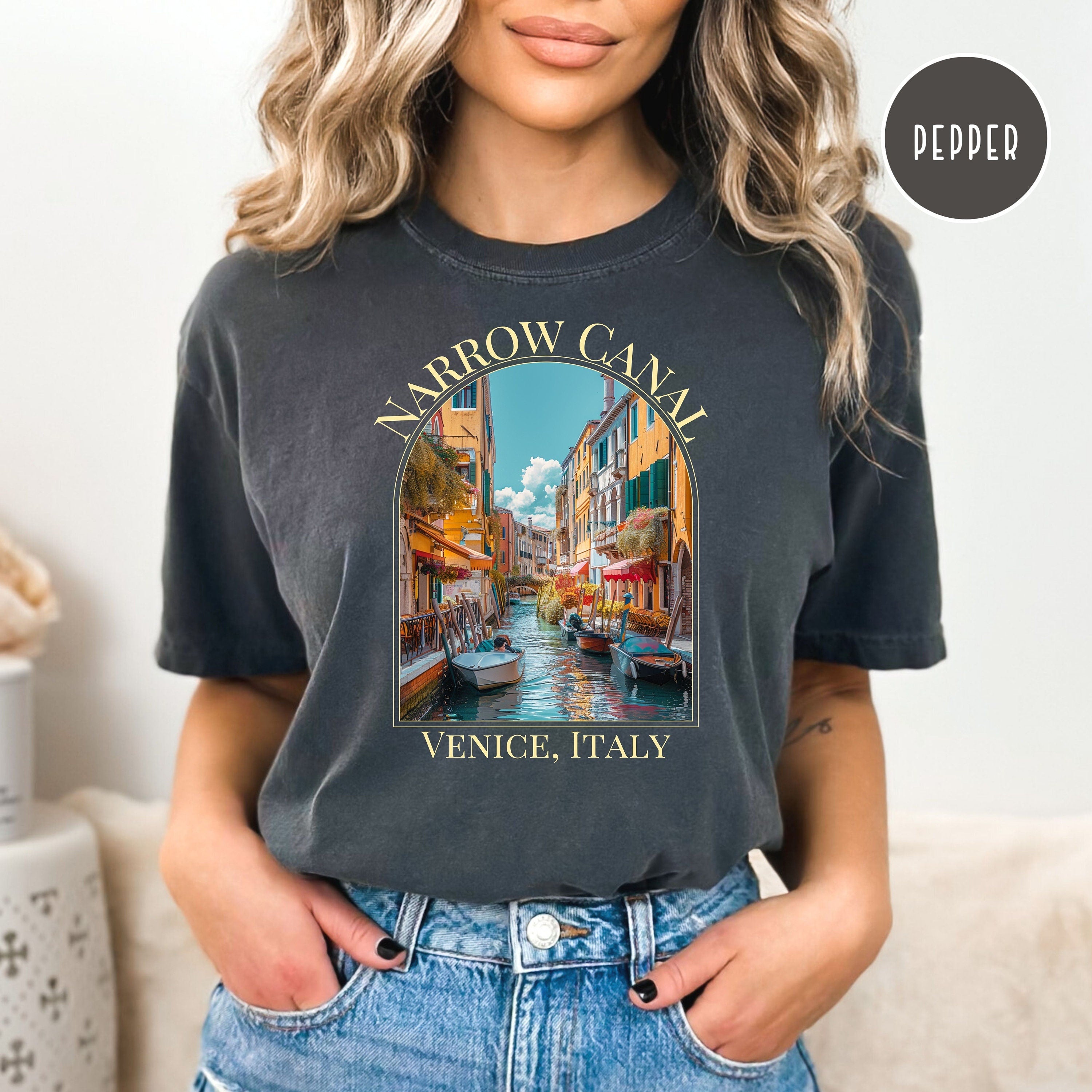 Narrow Canals Venice Italy Comfort Colors® Tee