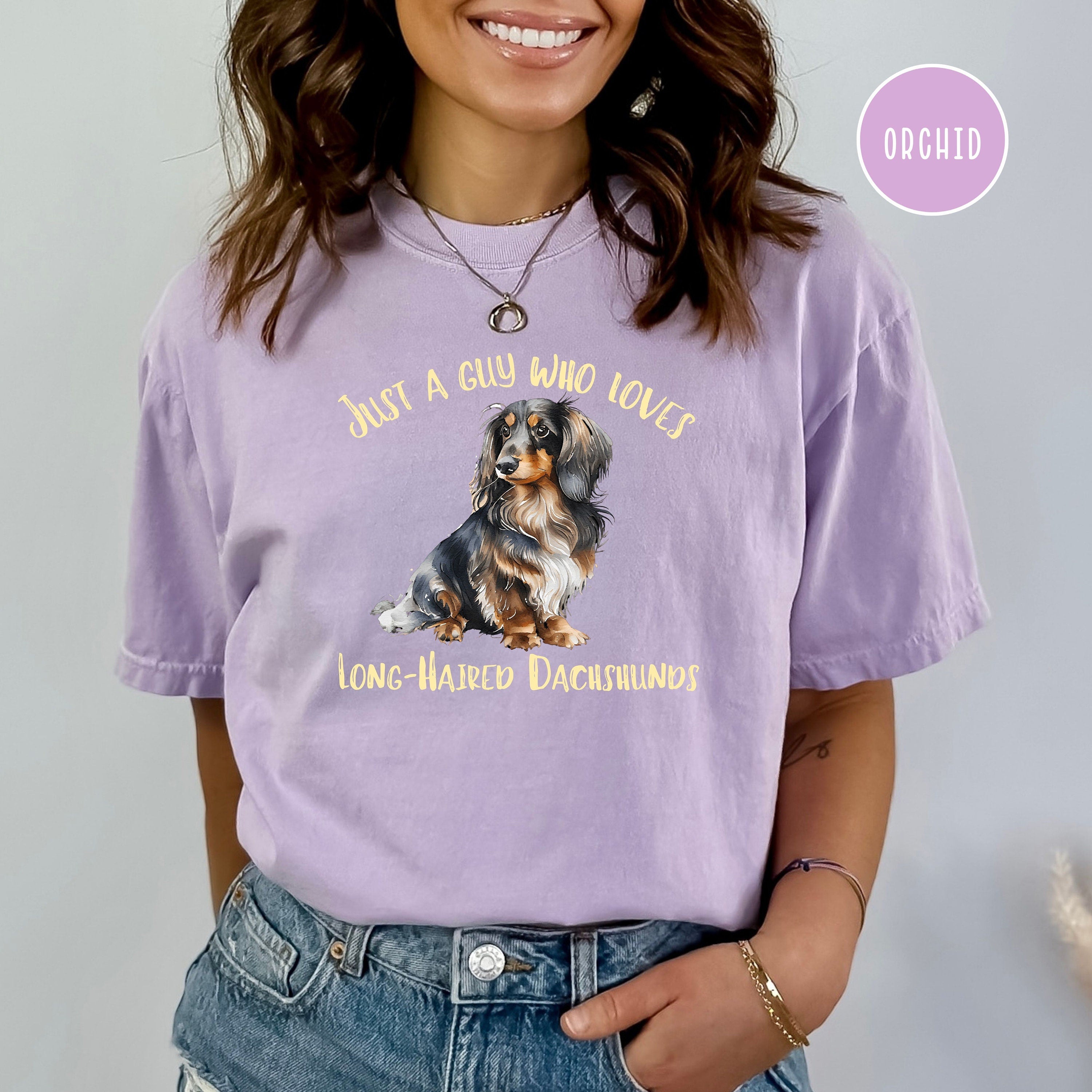 Long-Haired Dachshund Dad Comfort Colors® Tee