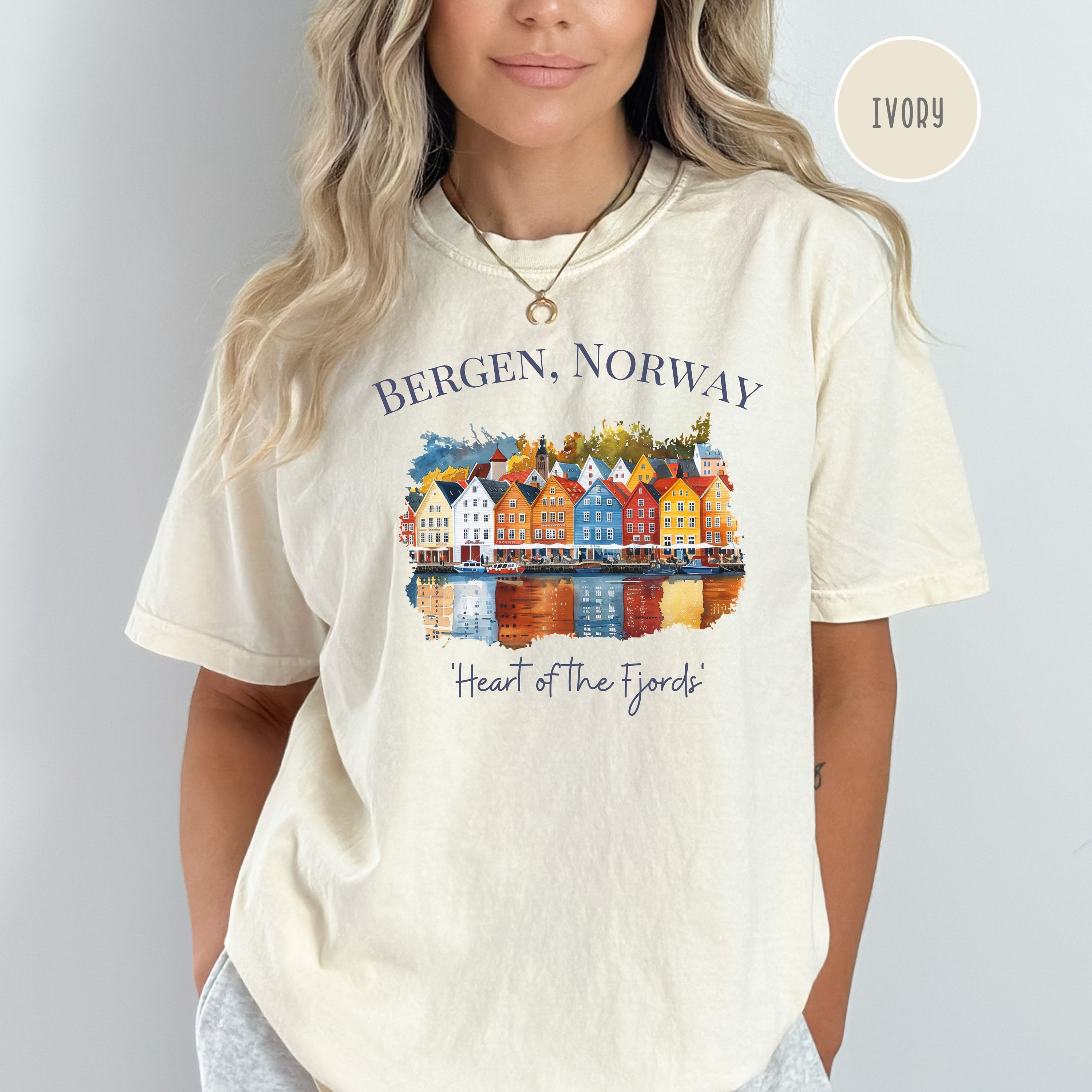 Bergen Norway Comfort Colors® Tee Shirt, Fjords Shirt,
