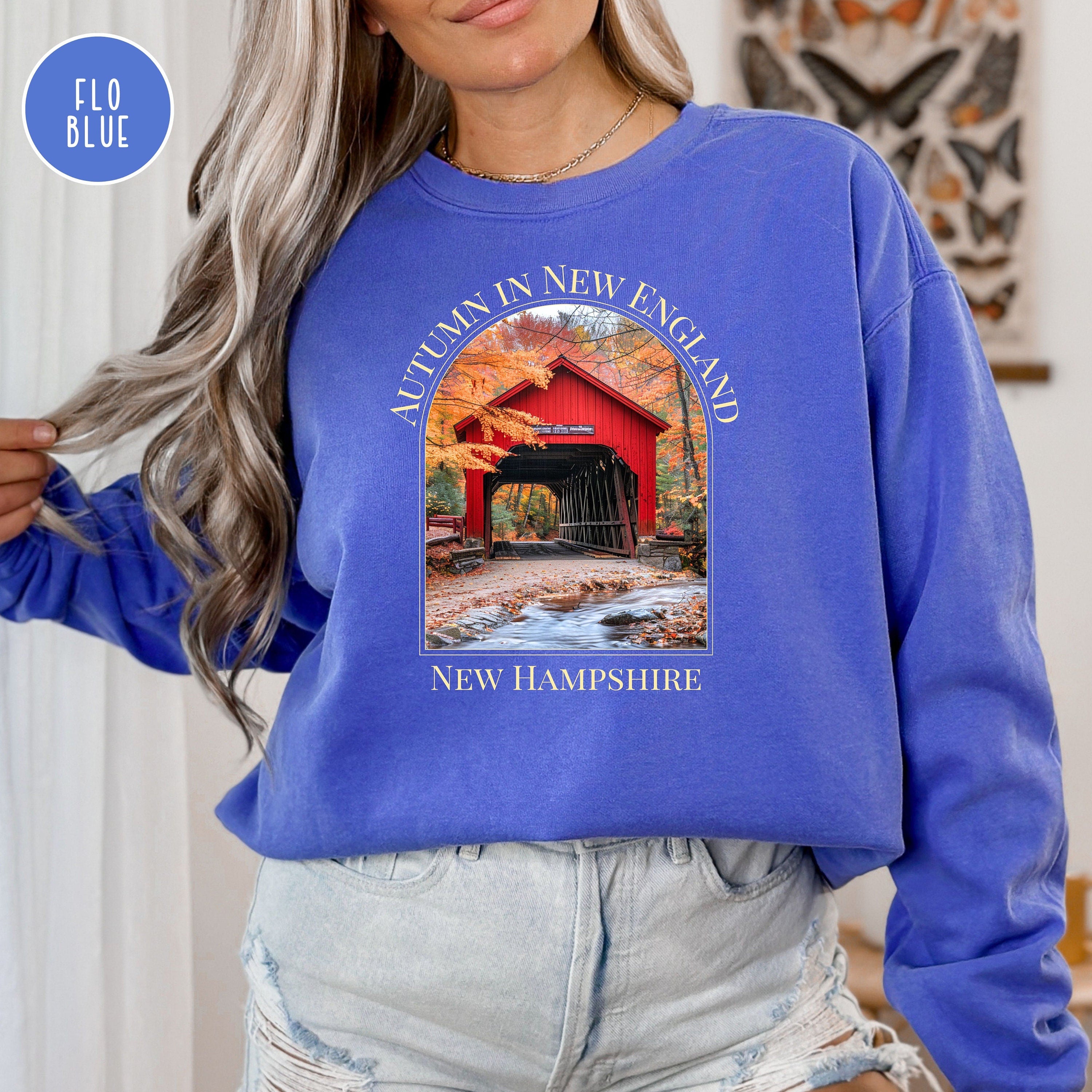 New Hampshire Covered Bridge Comfort Colors® Sweatshirt