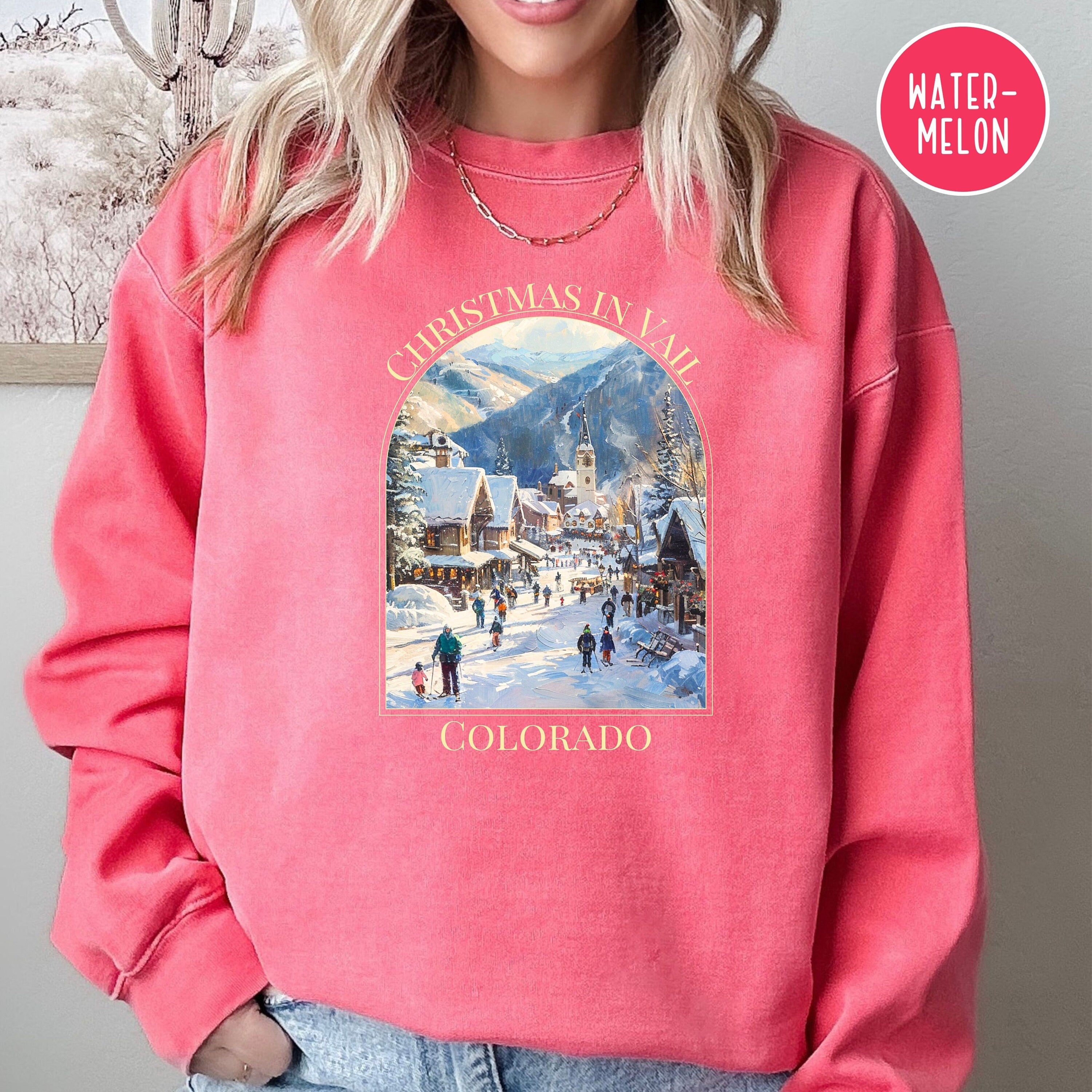 Christmas in Vail Colorado Comfort Colors® Sweatshirt