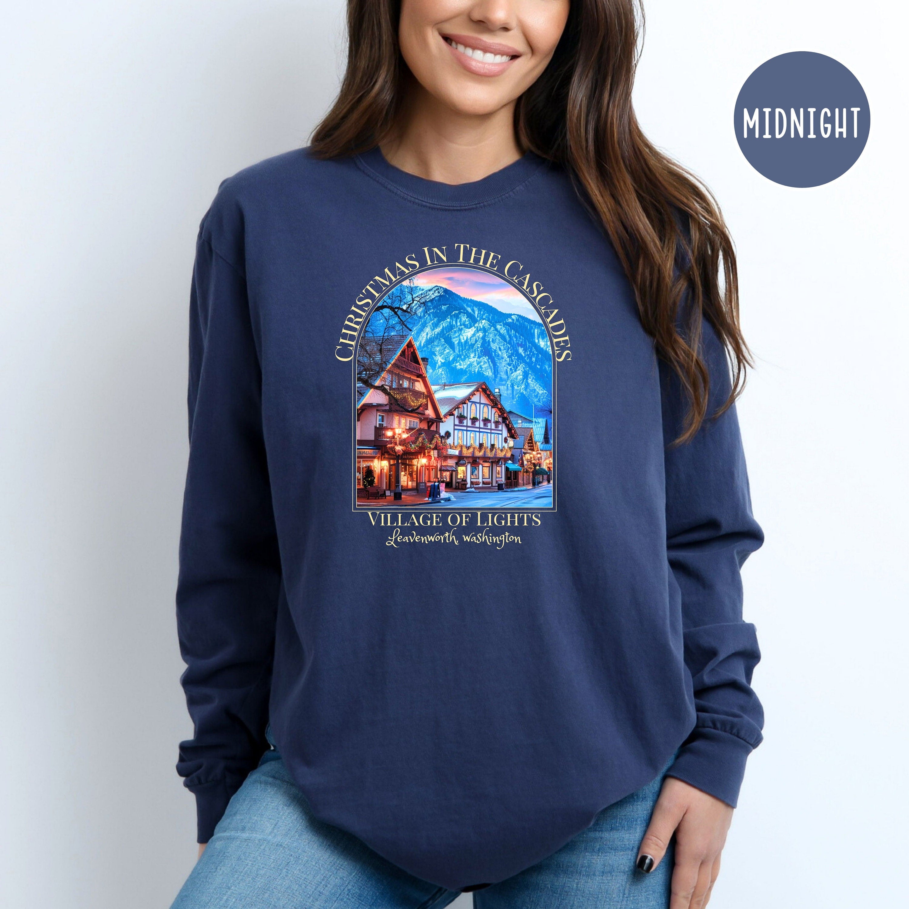 Christmas in The Cascades Village of Lights Comfort Colors® Long Sleeve Tee