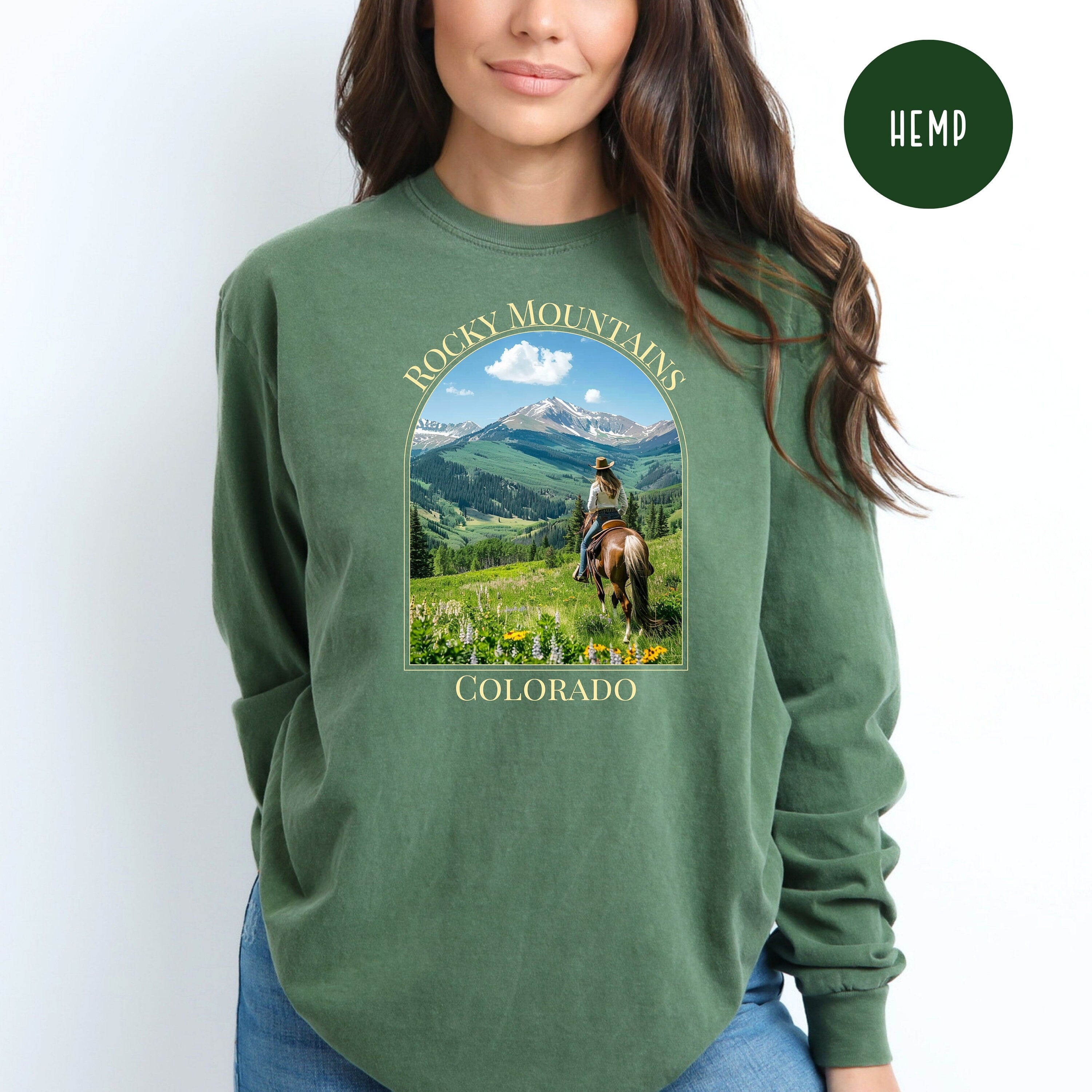 Rocky Mountains Colorado Comfort Colors® Long Sleeve Tee