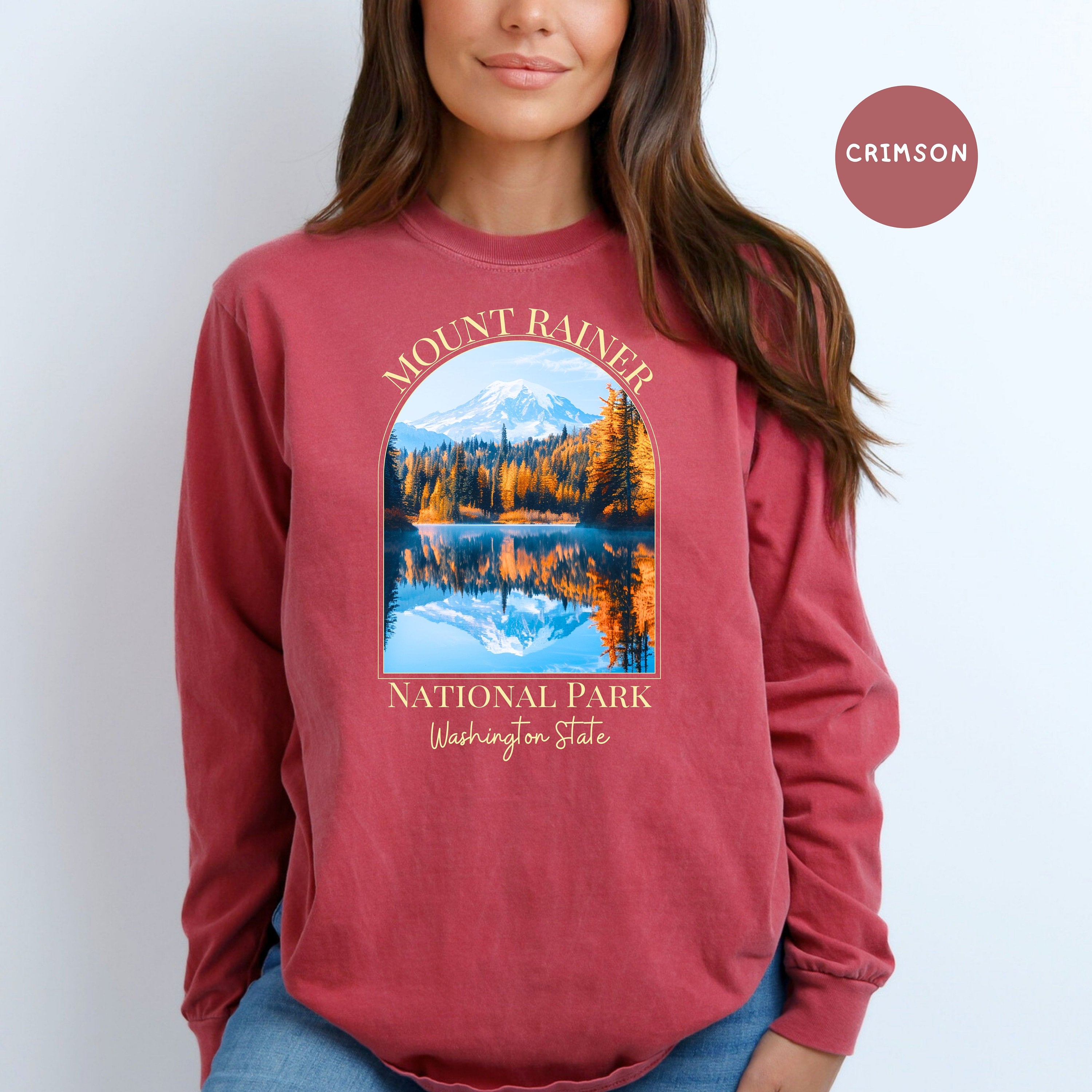 Mount Rainer National Park Comfort Colors® Long Sleeve Tee