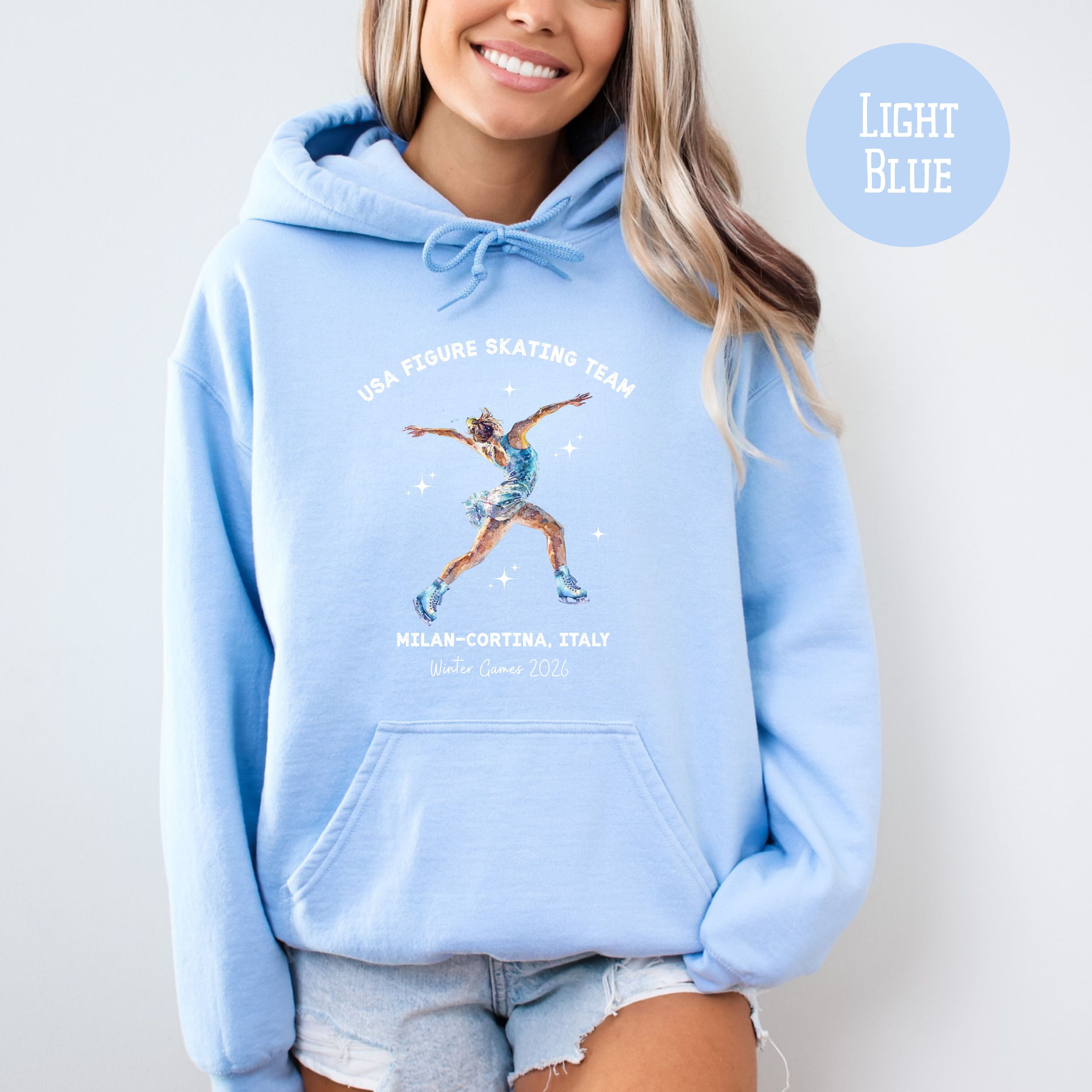 Milano Cortina 2026 USA Figure Skating Team Pullover Hoodie