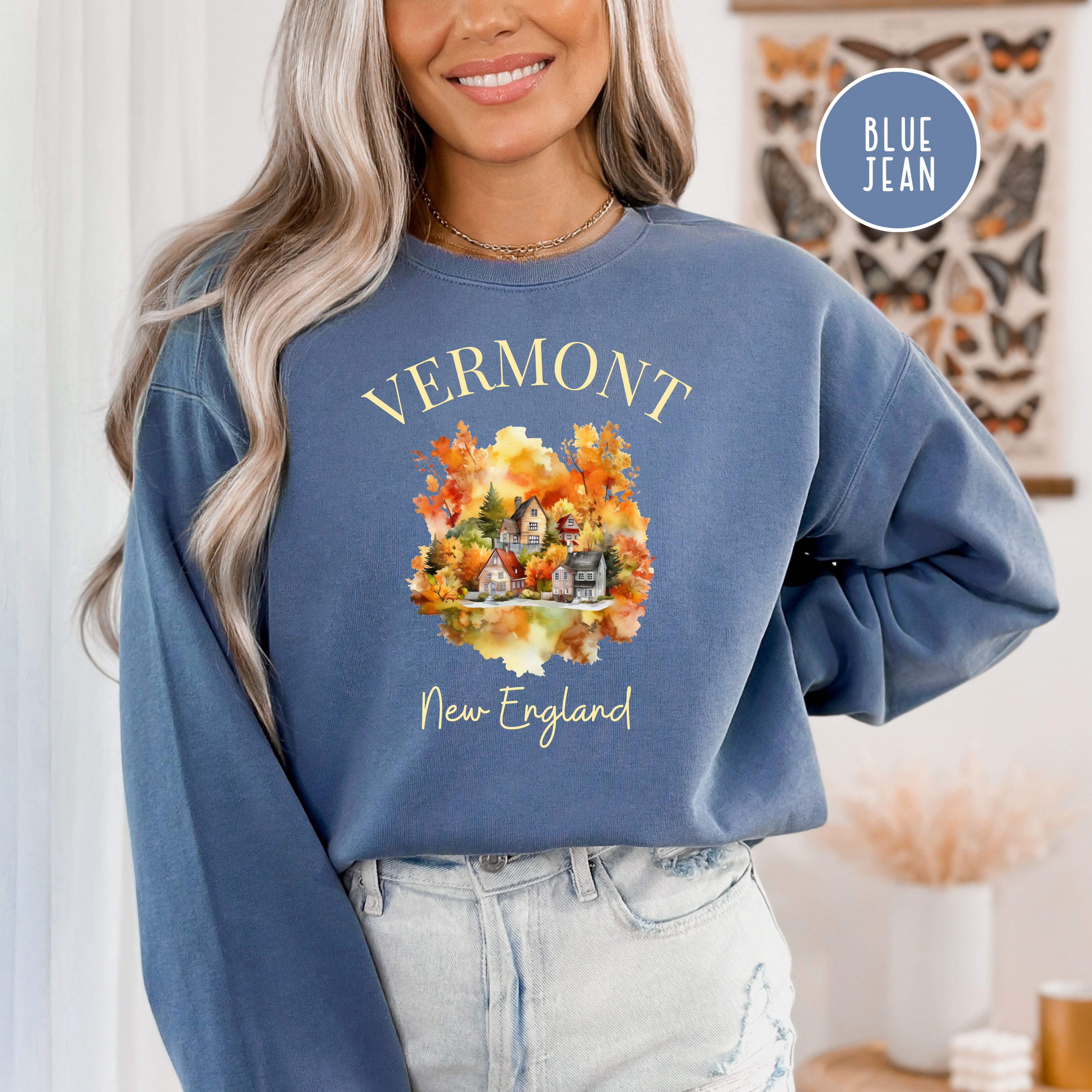 Vermont New England Comfort Colors® Autumn Sweatshirt